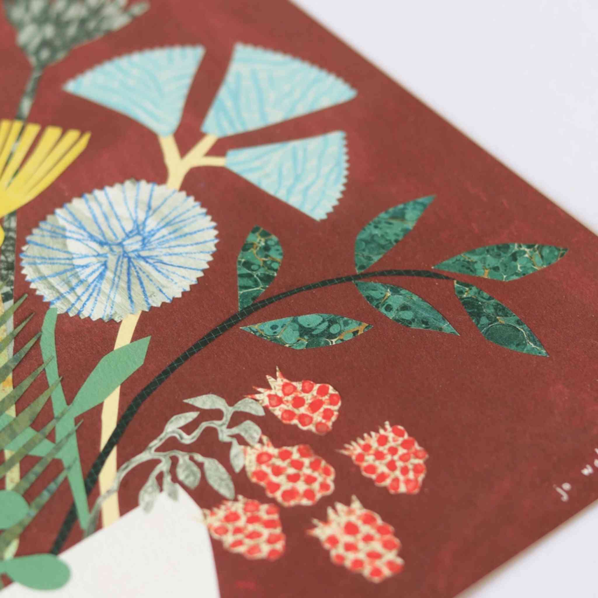 Burgundy Bouquet Print 