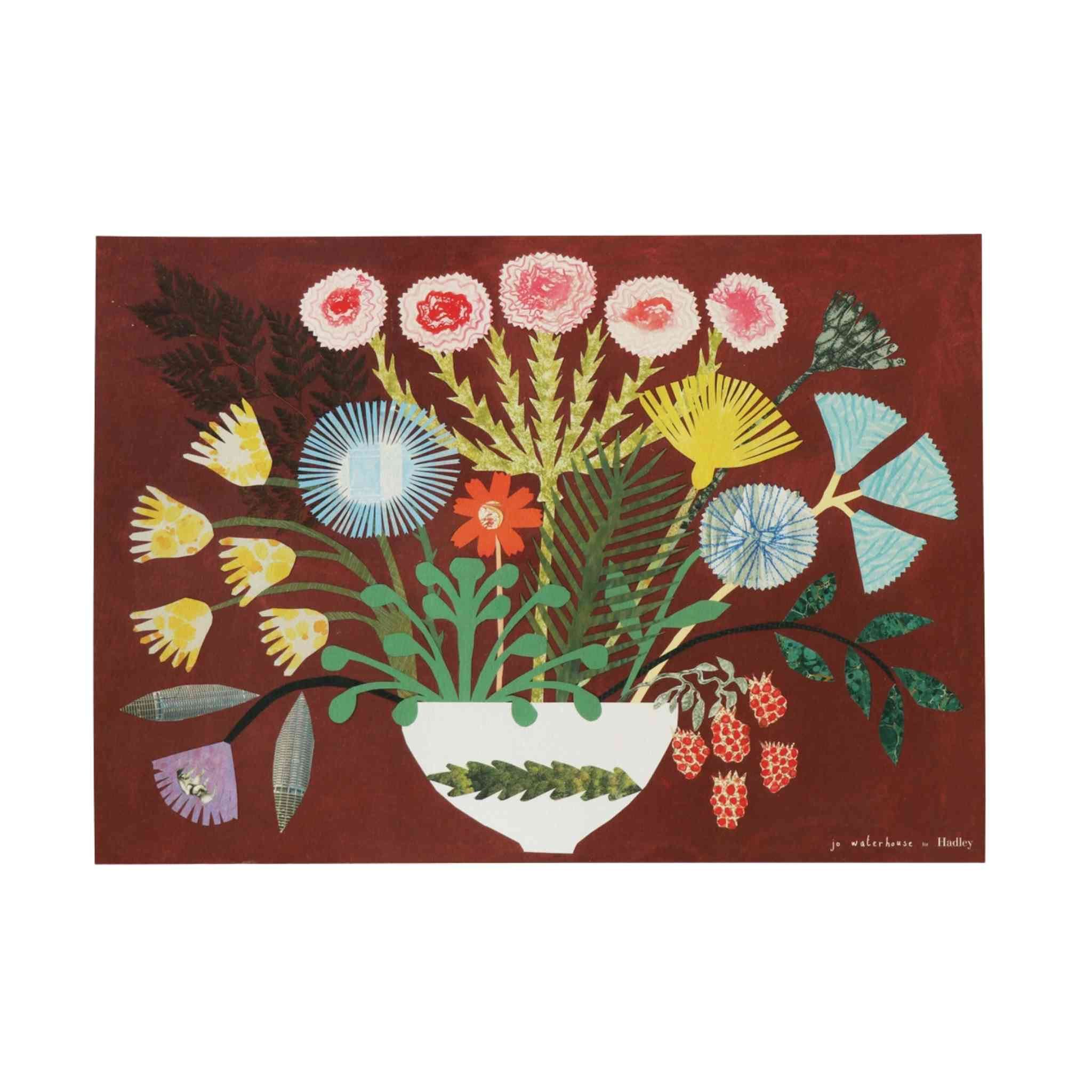 Burgundy Bouquet Print 