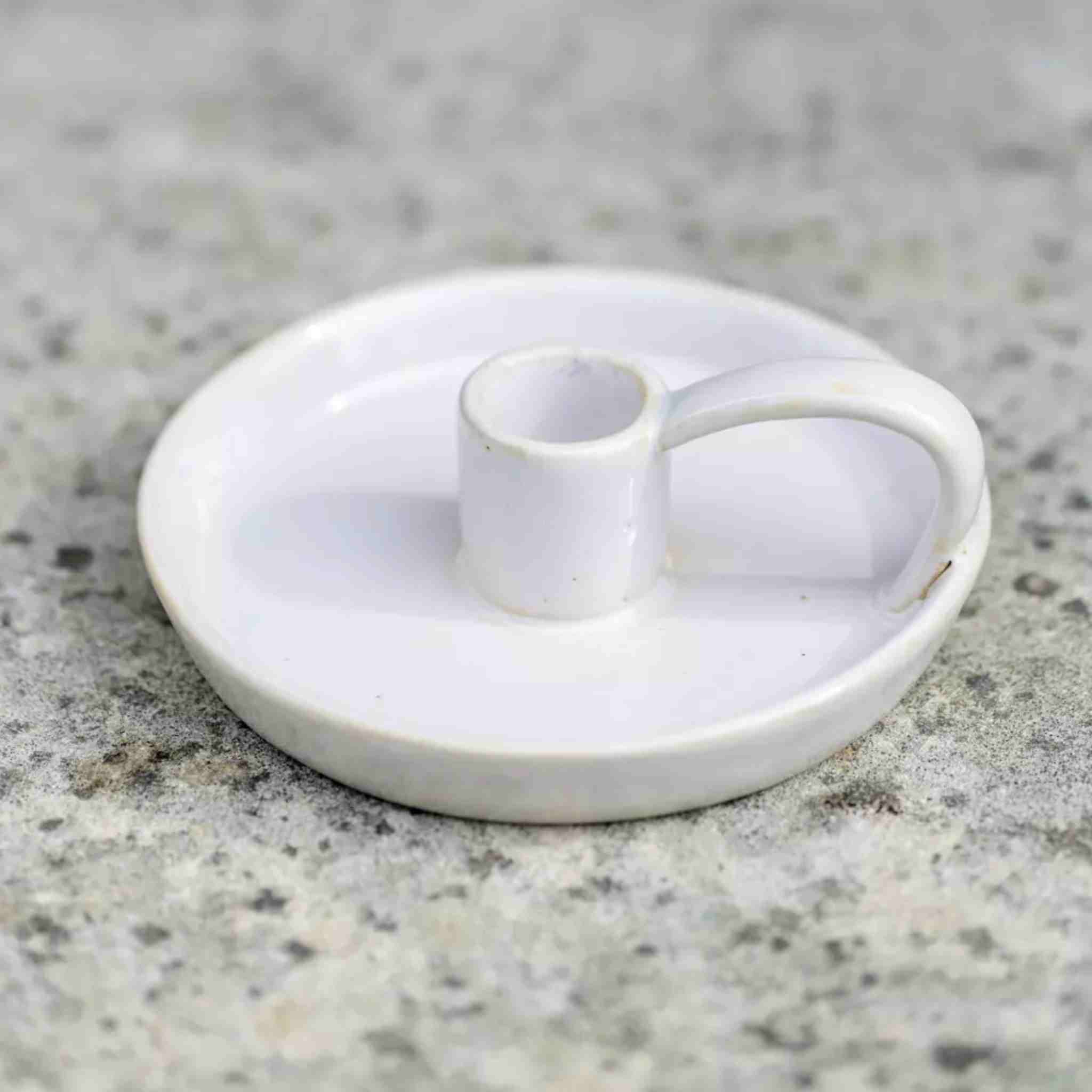 Ceramic Chamberstick Candle Holder