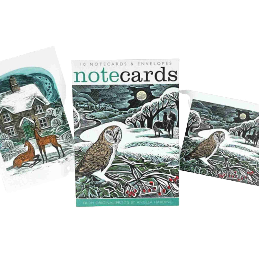 Notecards | Christmas Cottage & Owl Flight