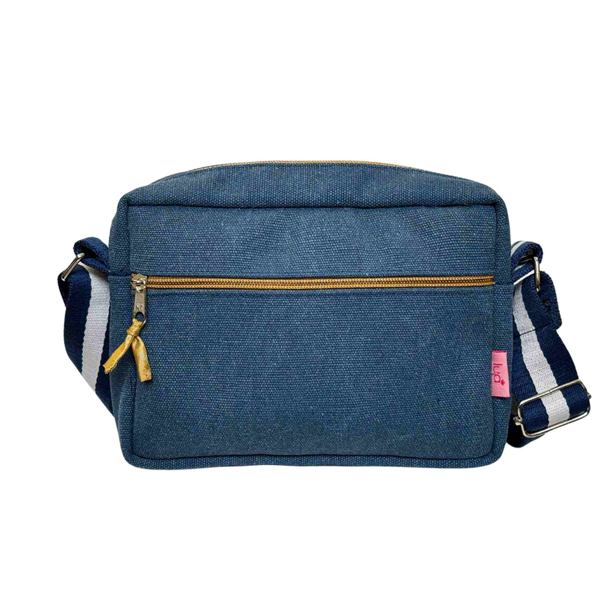 chunky cross body bag dark blue