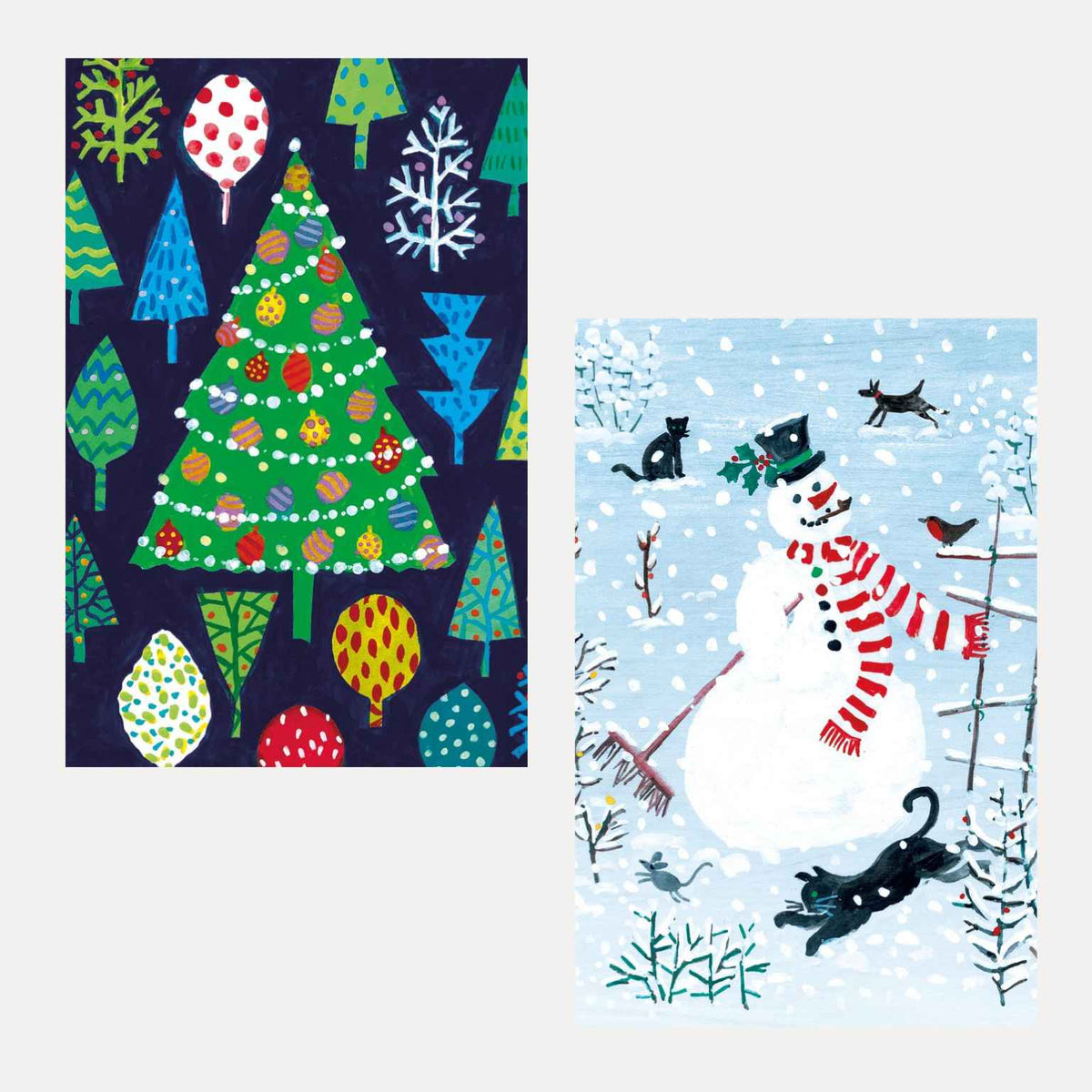 Colourful Christmas | 20 Cards & Envelopes