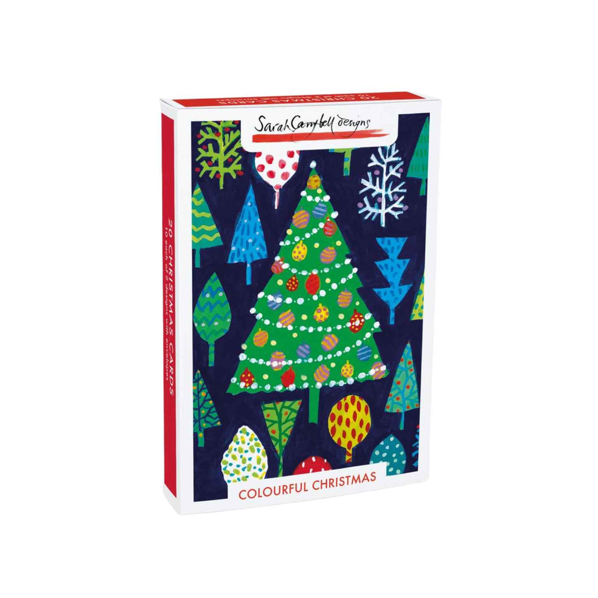 Colourful Christmas | 20 Cards & Envelopes