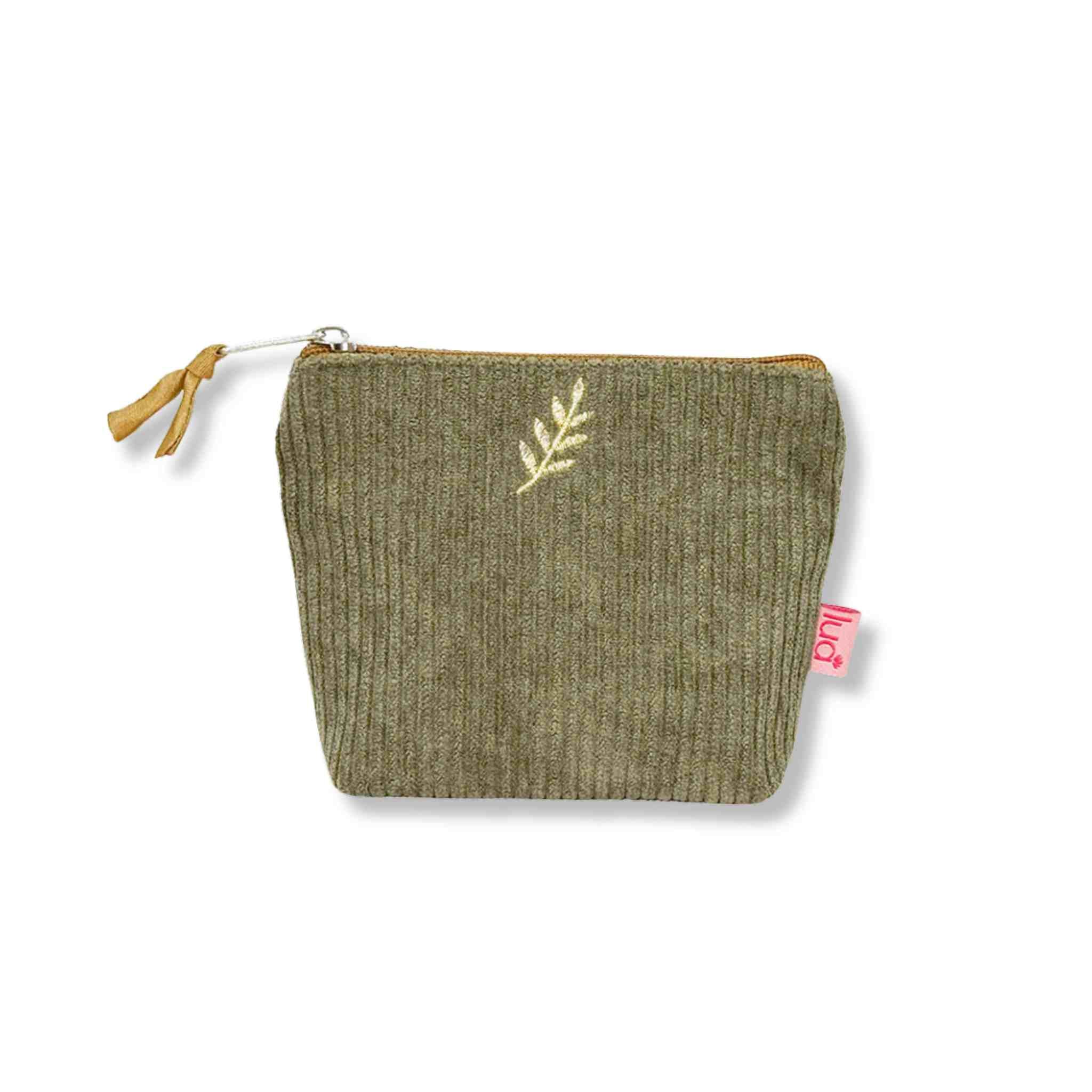 Sage Corduroy Mini Purse 