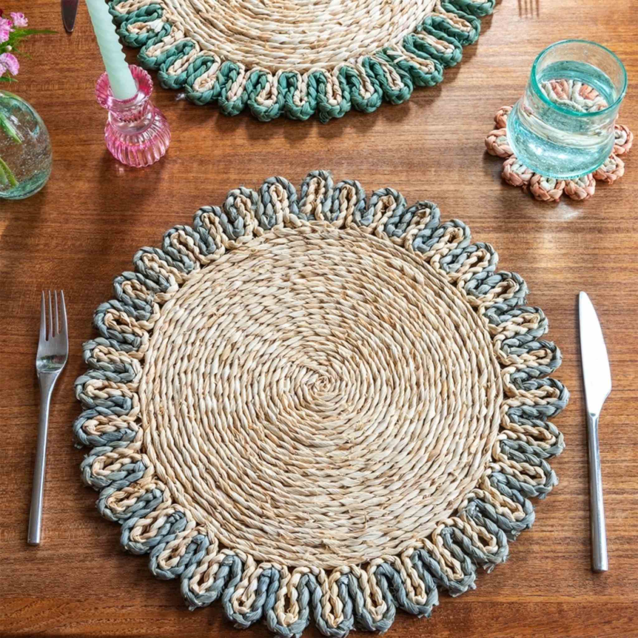 Corn Husk Placemat | Grey