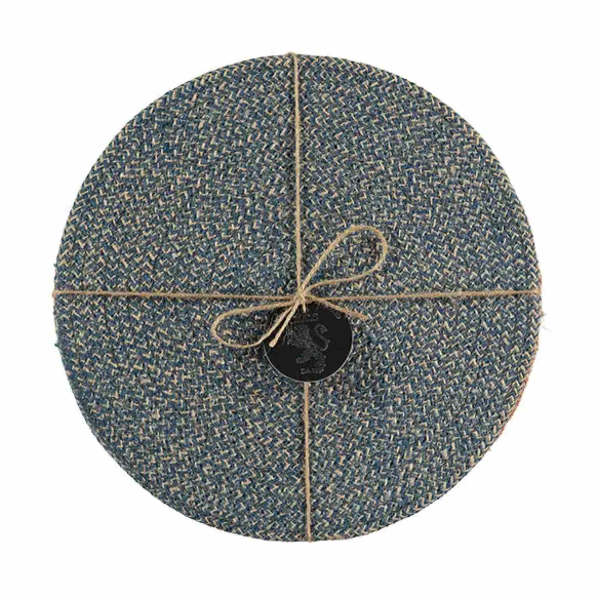 Cornflower Jute Placemats 27cm | Tied Set of 4