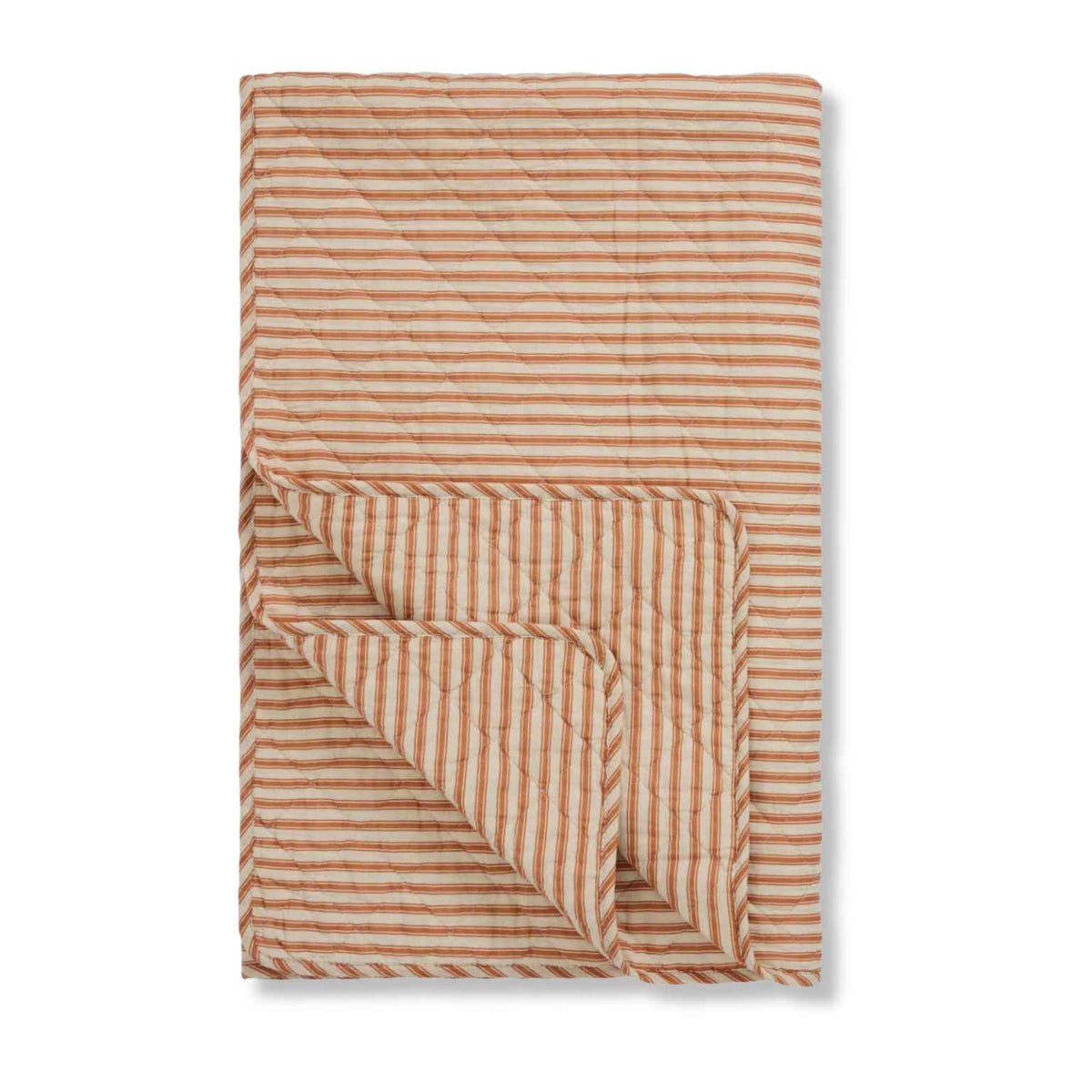 Cotton Quilt | Sand & Sienna Stripes