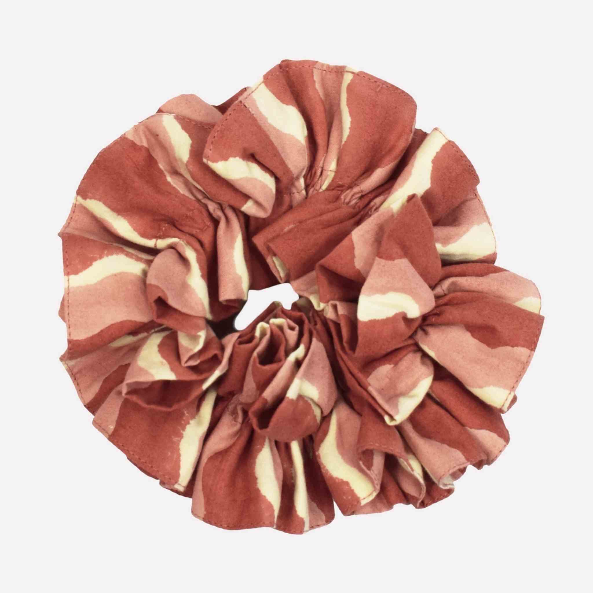 Large Cotton Ruffle Scrunchie | Whirly Ginger