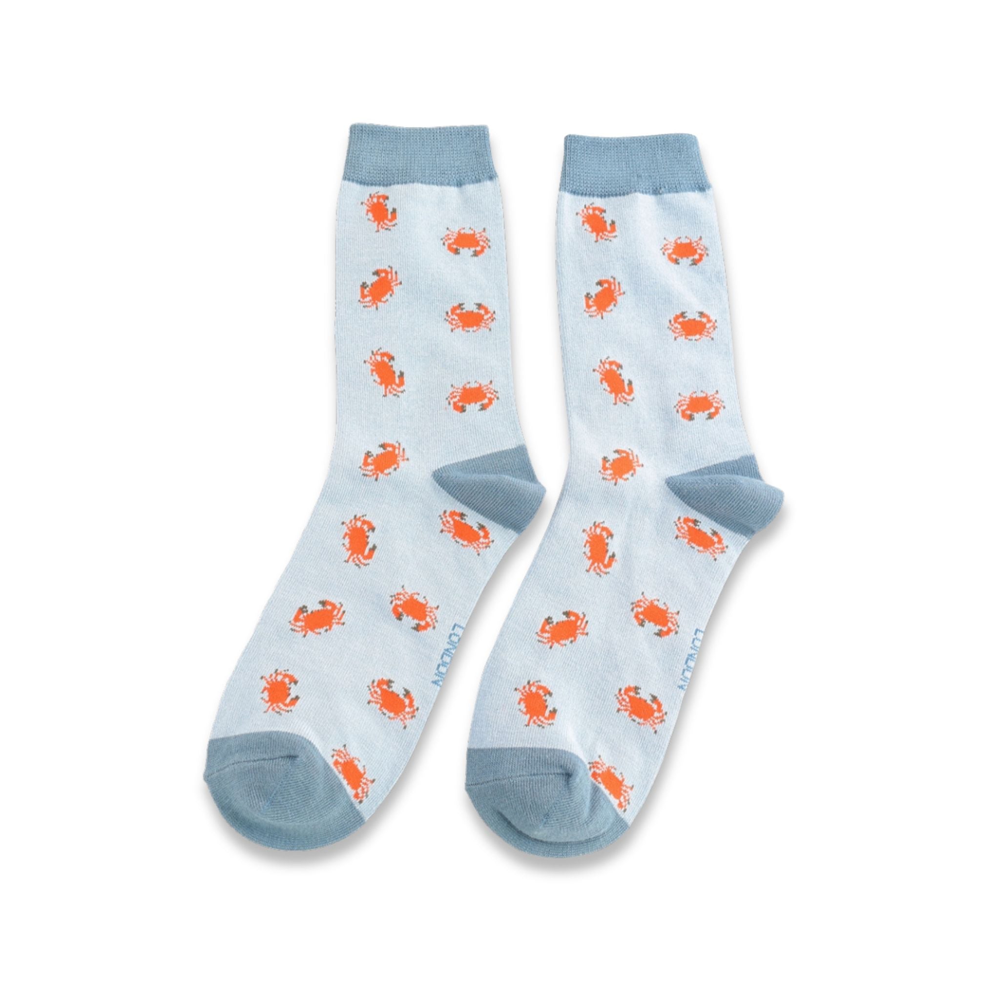Crabs Socks | Miss Sparrow | Powder Blue
