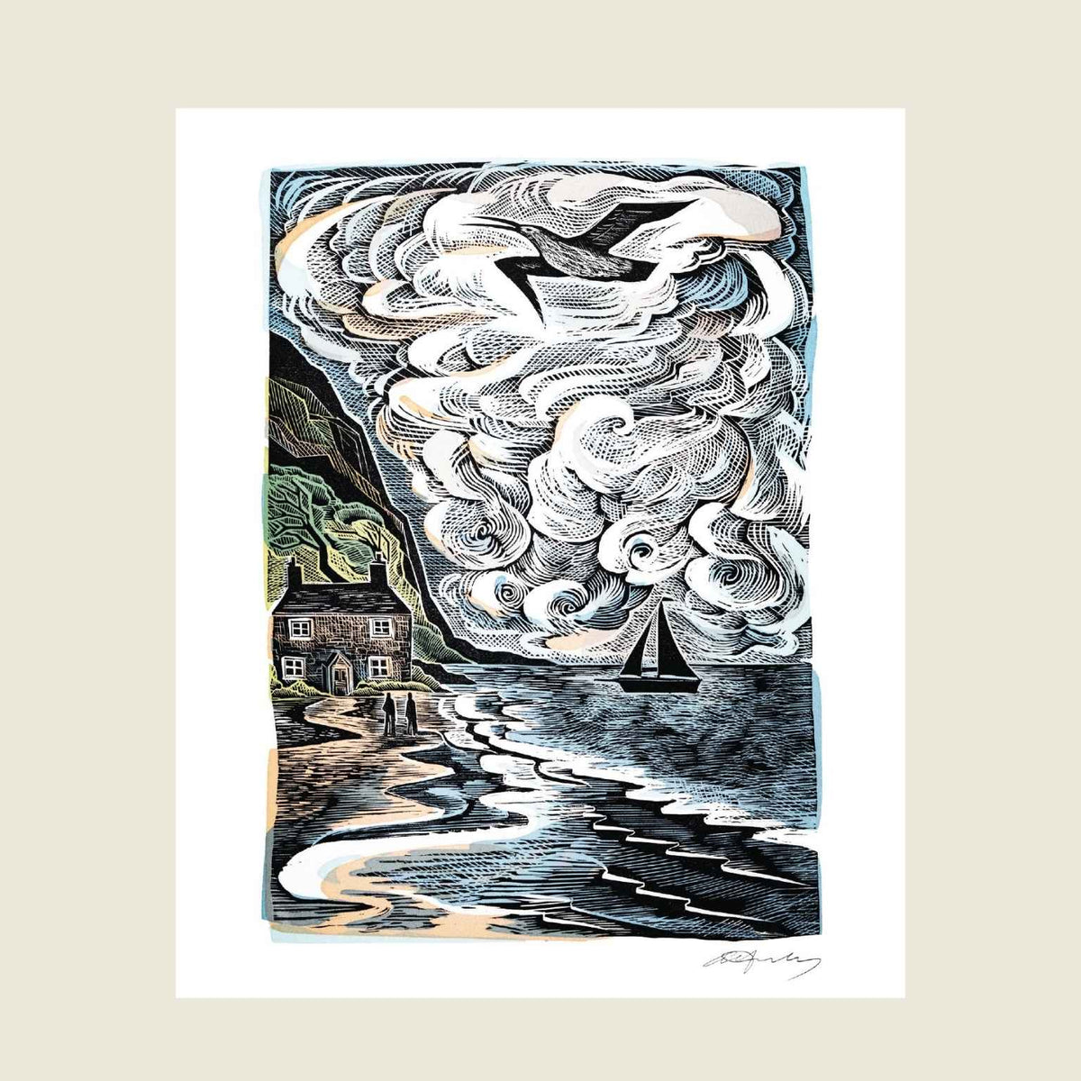 Curlew Cry Greeting Card | Angela Harding