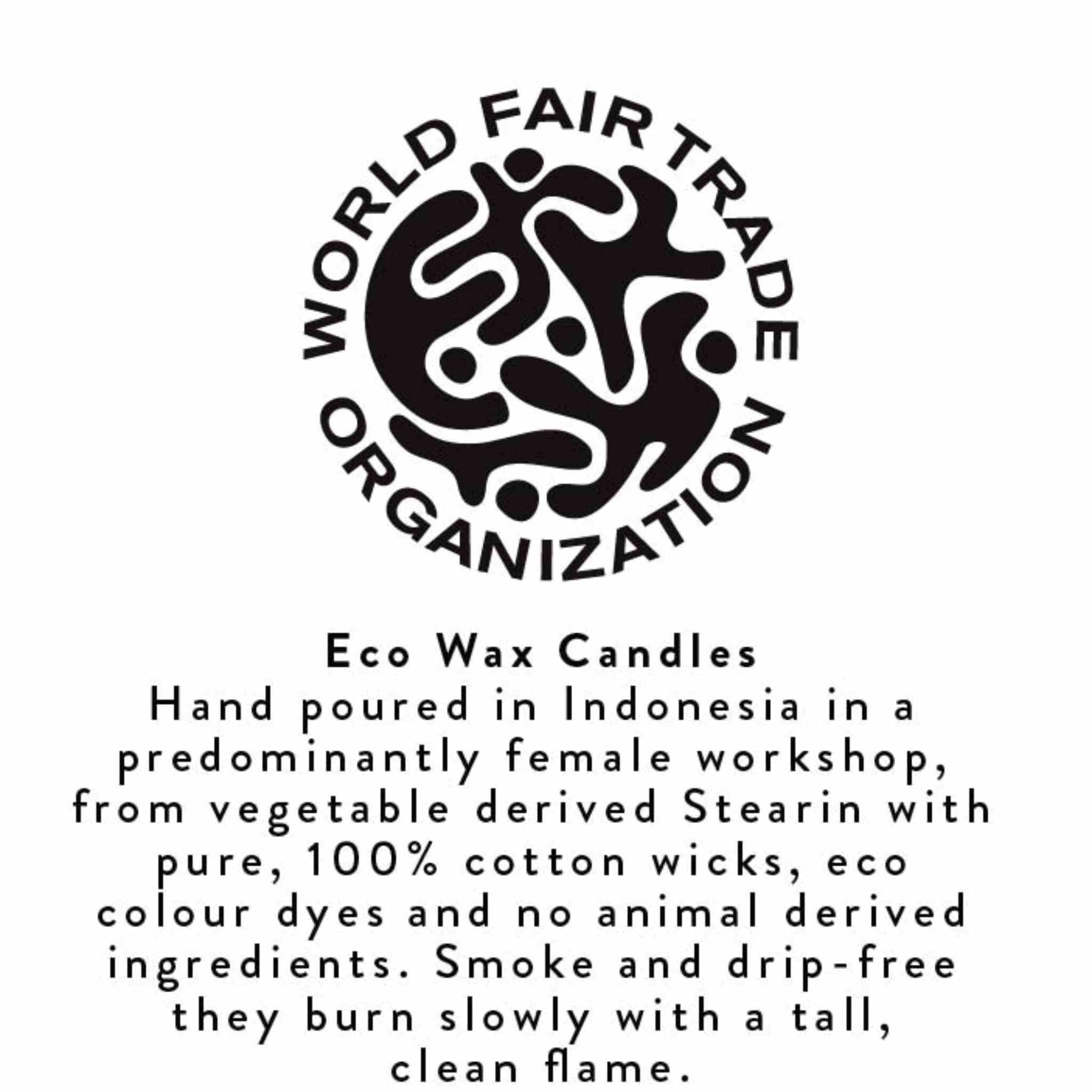 Blue Striped Eco Dinner Candles | Pack of 4