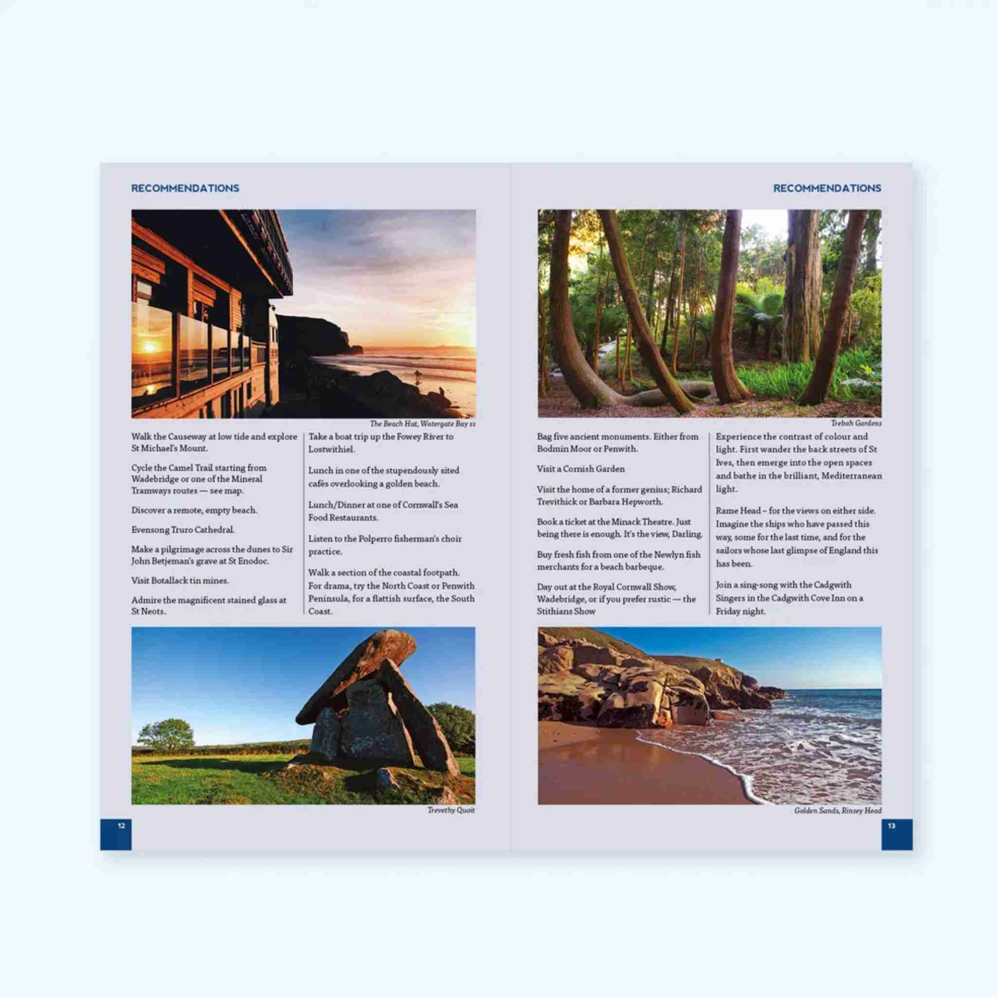 Exploring Cornwall REcommendations