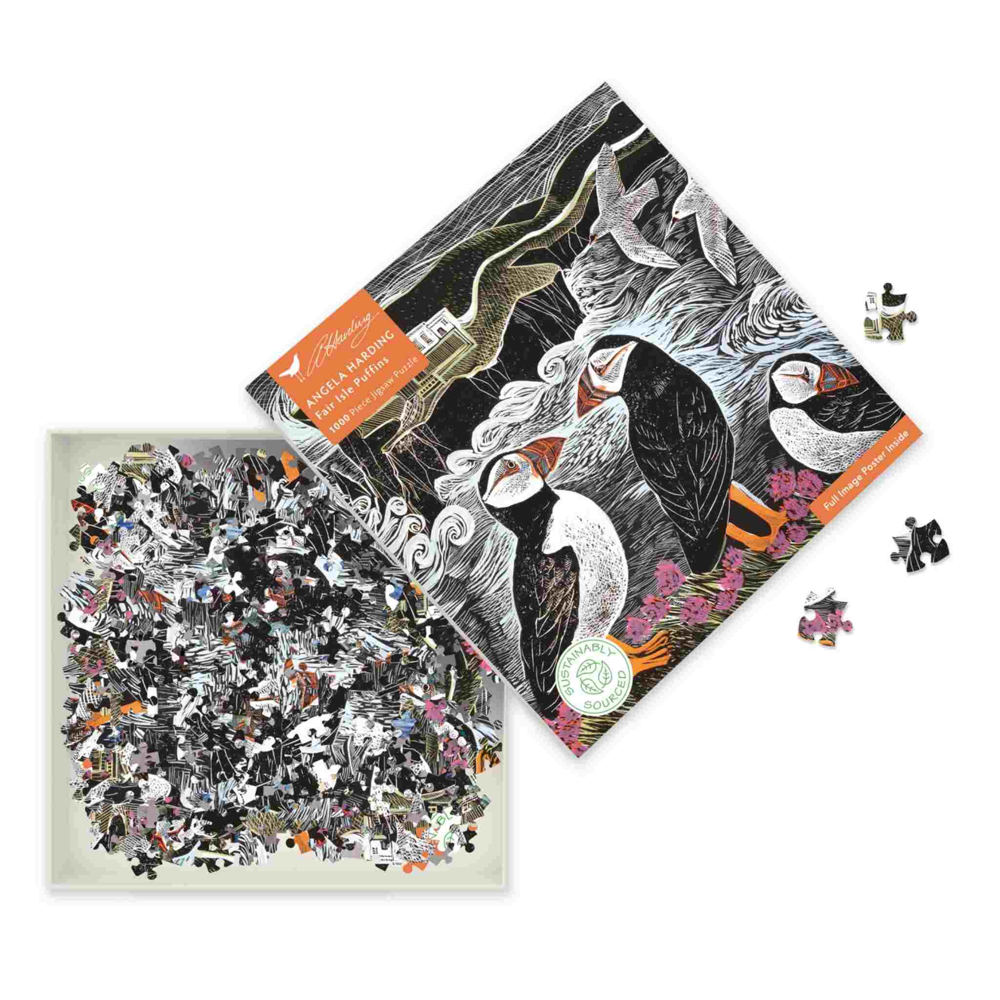Fair Isle Puffins | 1000 Piece Jigsaw Puzzle