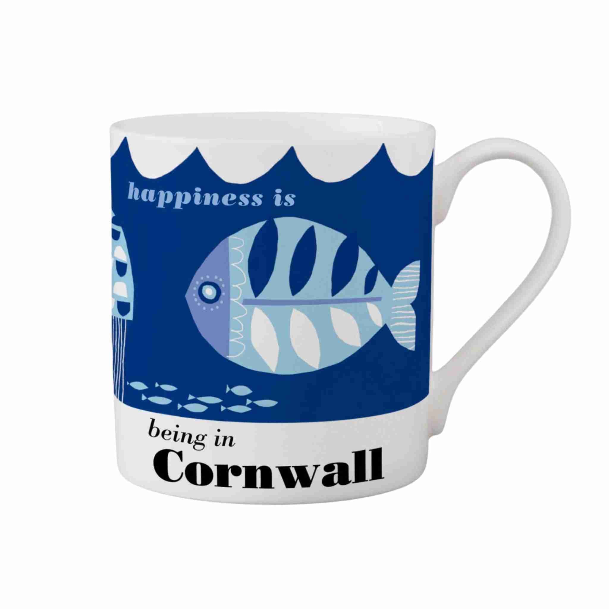 Cornwall Fish Mug | Bone China