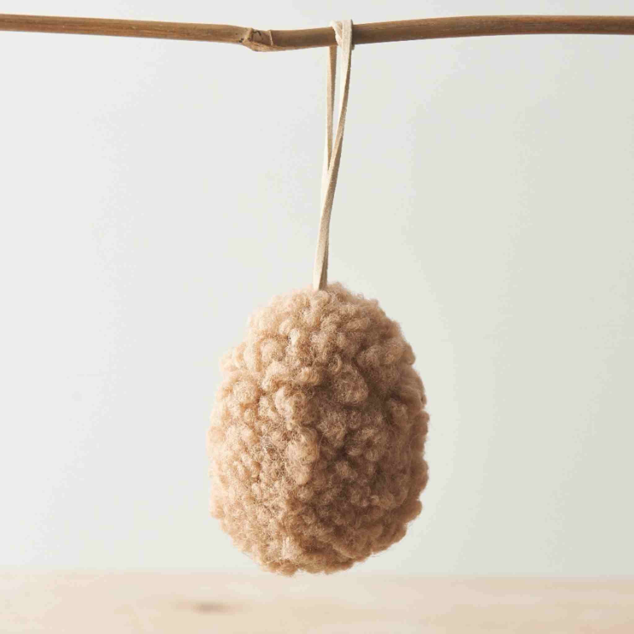 Sherpa Easter Egg Hanging Decoration