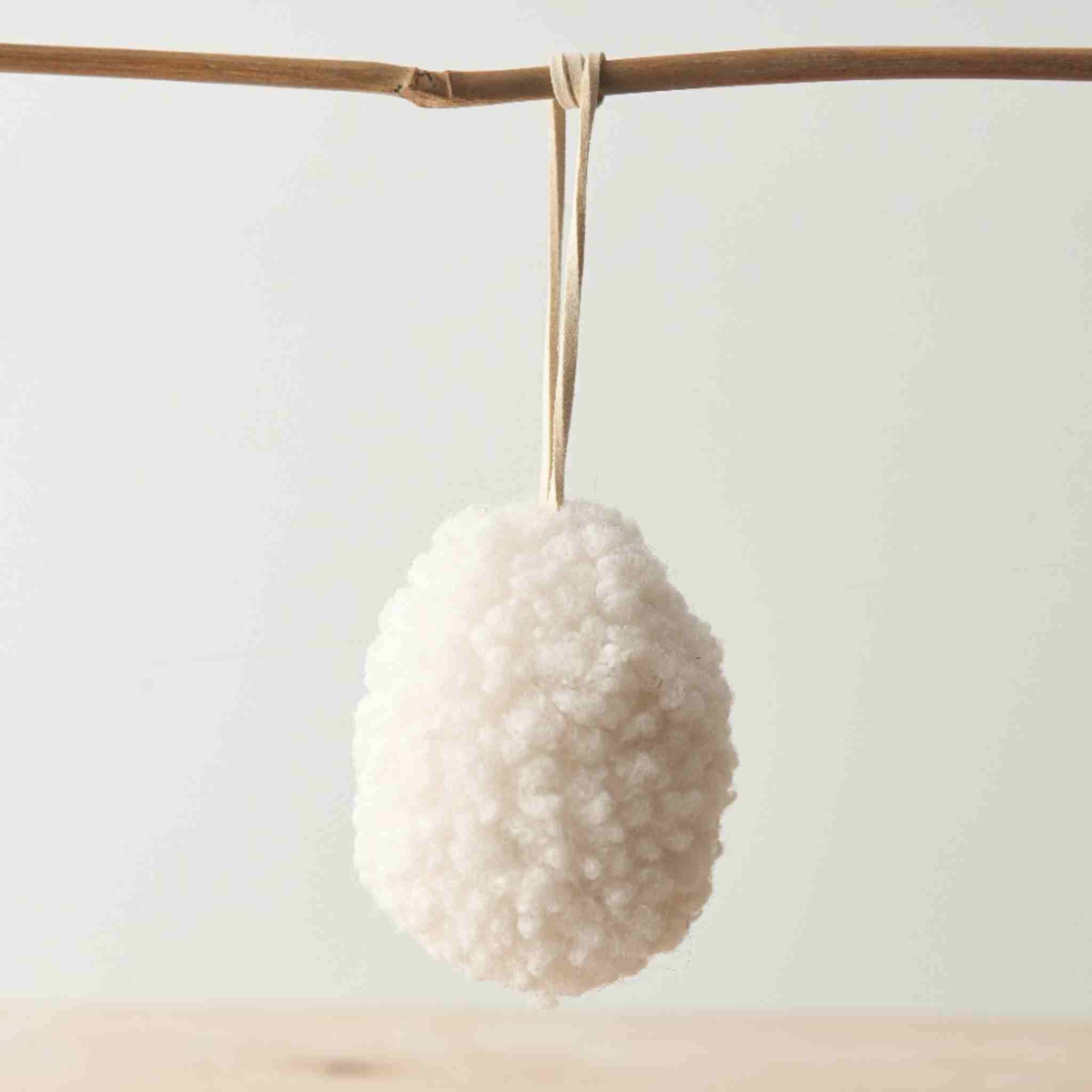 Sherpa Easter Egg Hanging Decoration