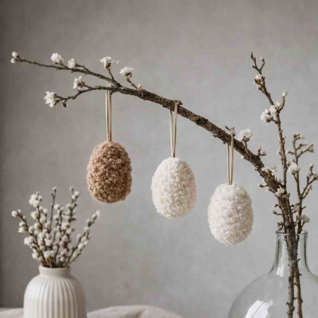 Sherpa Easter Egg Hanging Decoration