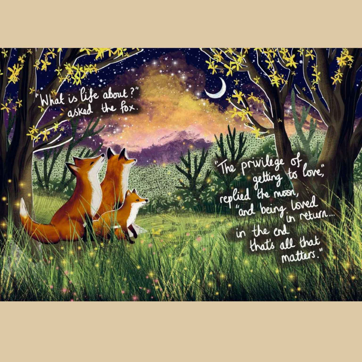Fox Under the Moon | Seasons of Comfort and Hope