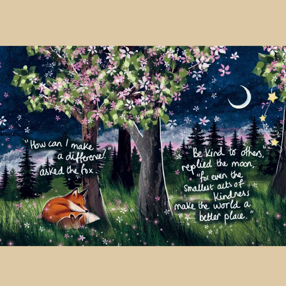 Fox Under the Moon | Seasons of Comfort and Hope
