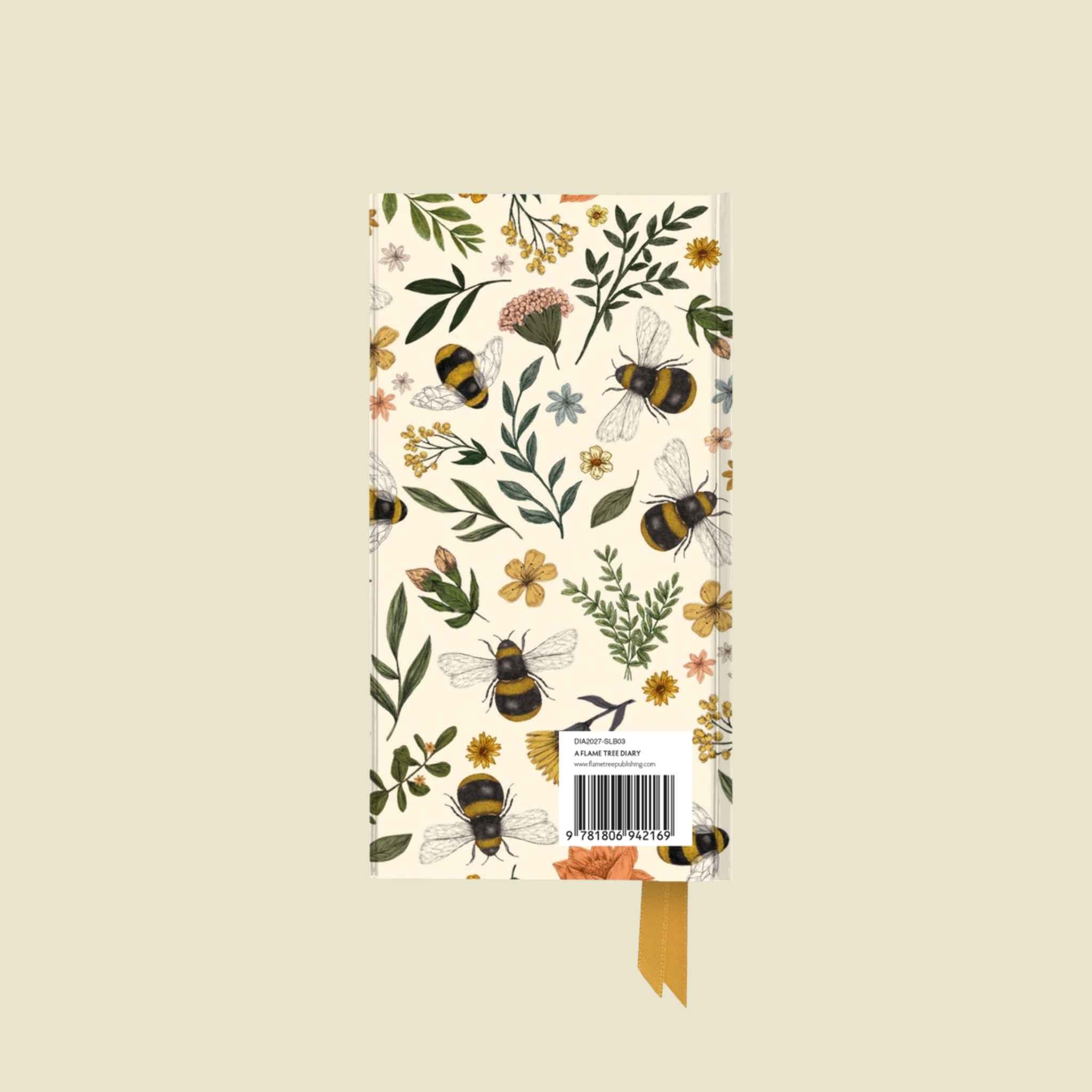 Garden Bees 2027 Slimline Pocket Diary