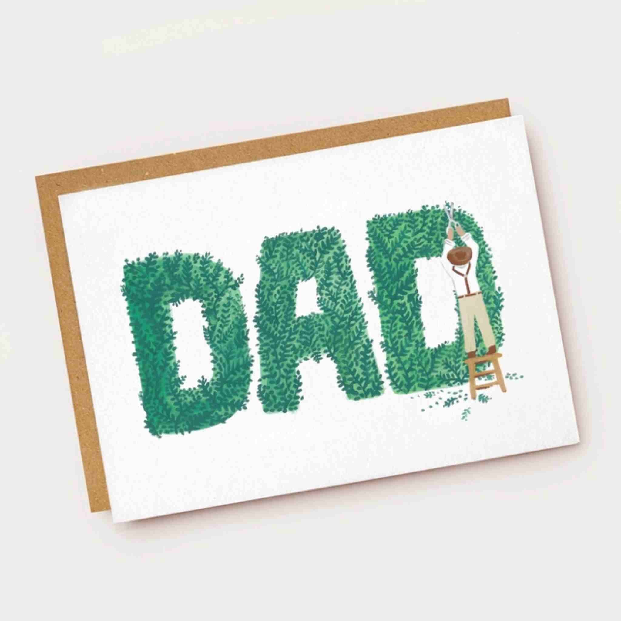 Gardener Topiary Dad Card