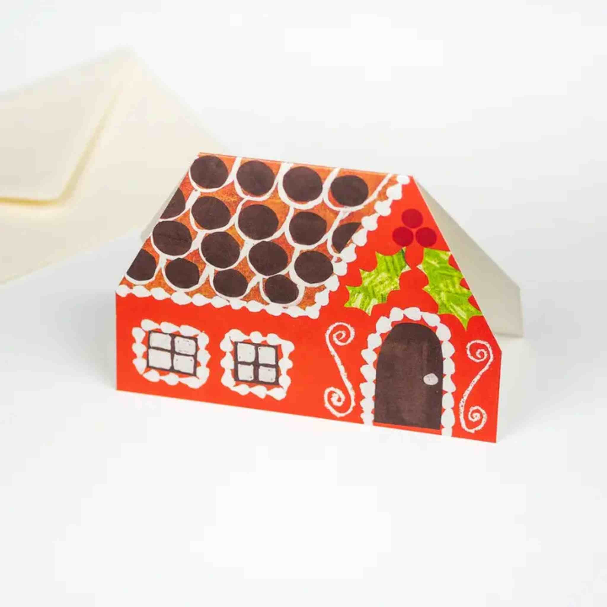 Stand up Gingerbread House Card 
