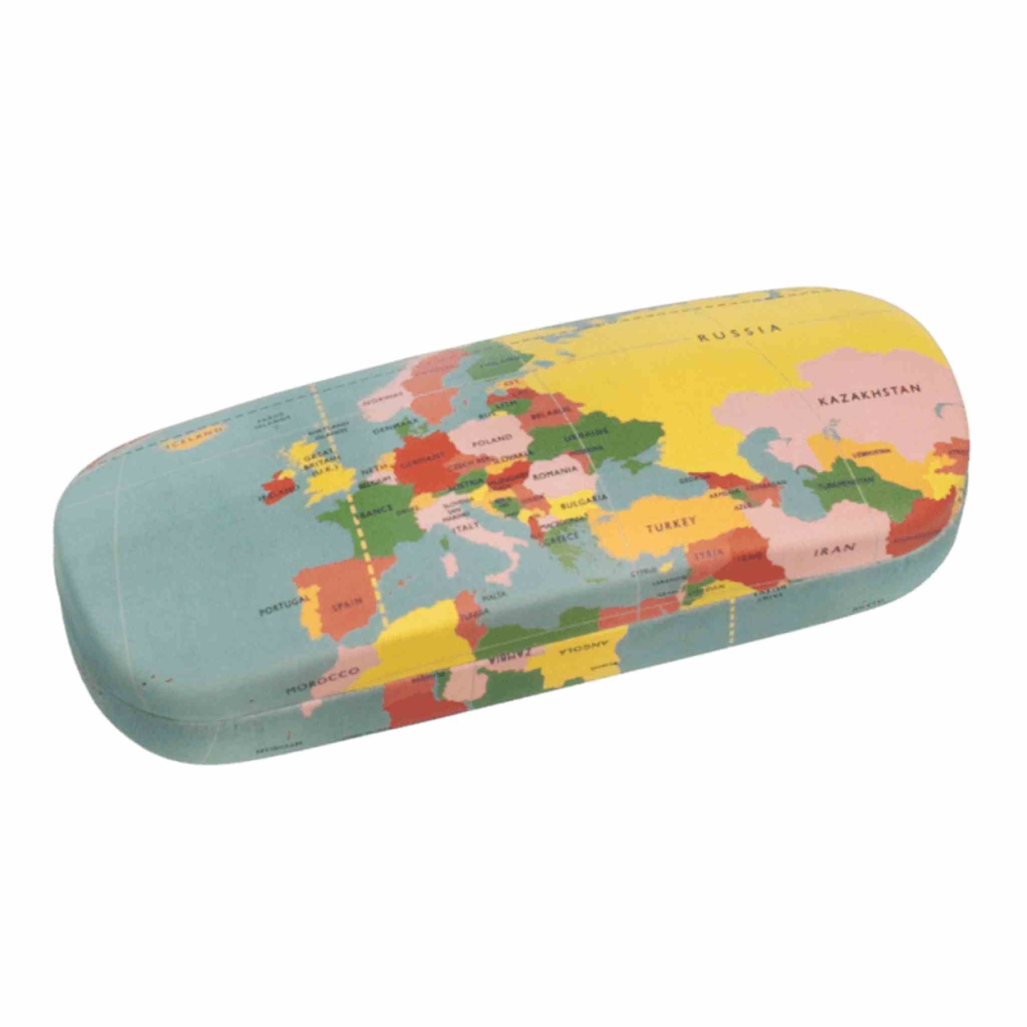 Glasses Case & Cleaning Cloth | World Map
