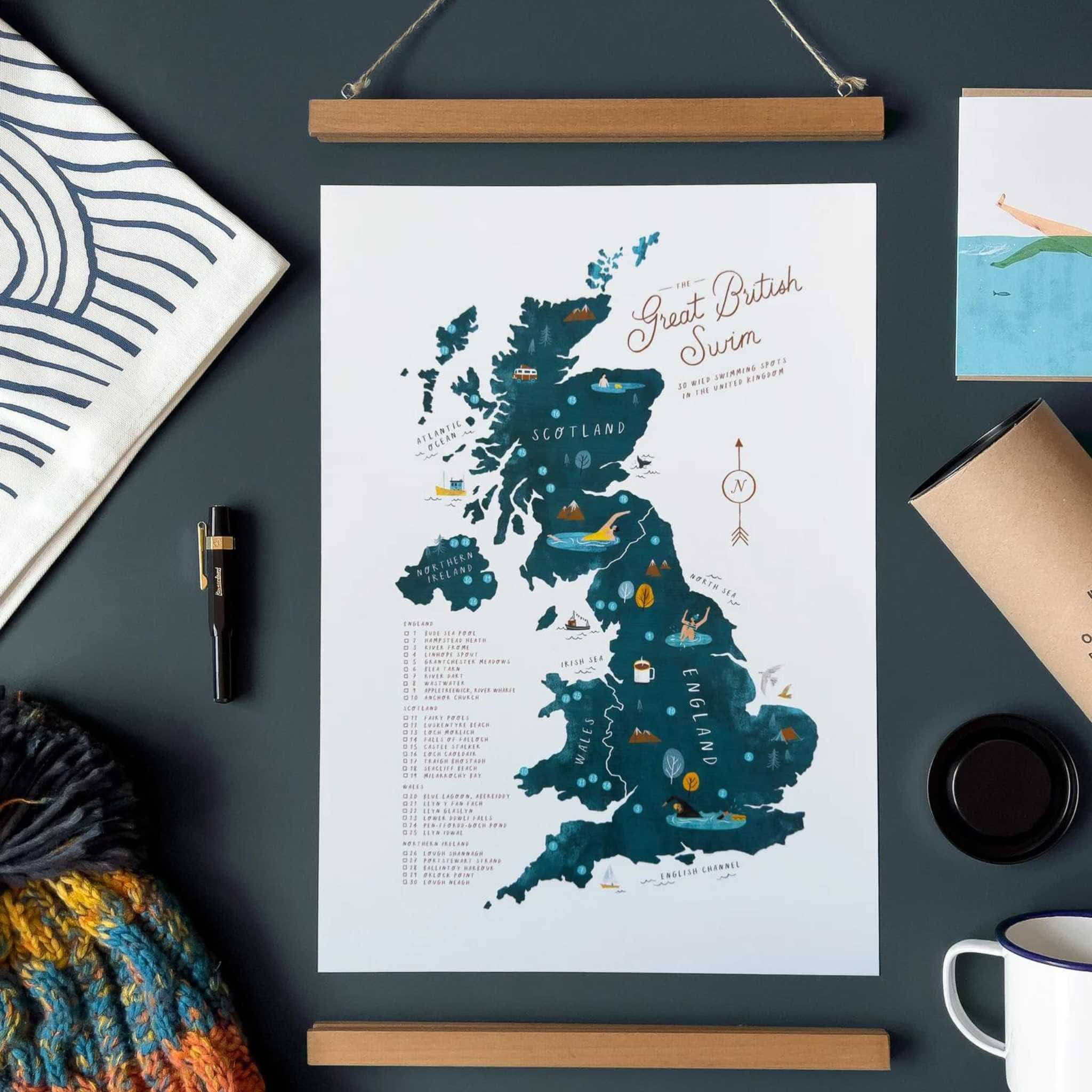 Great British Swim Print Gift