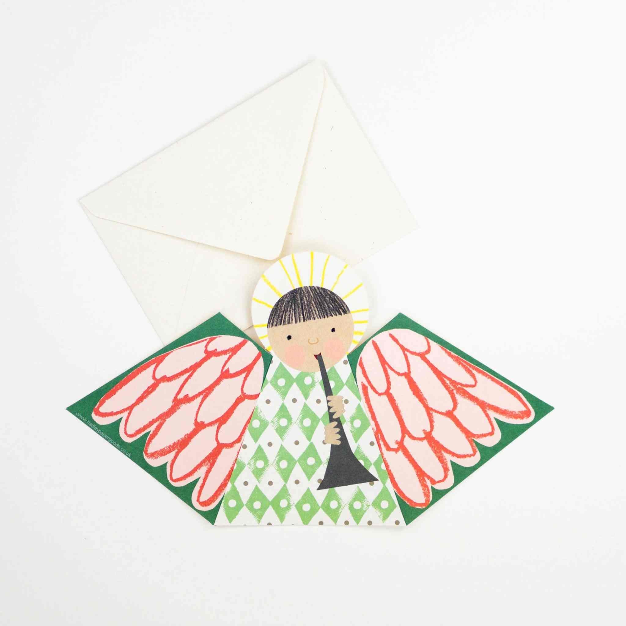 Green Angel Fold-Out Card