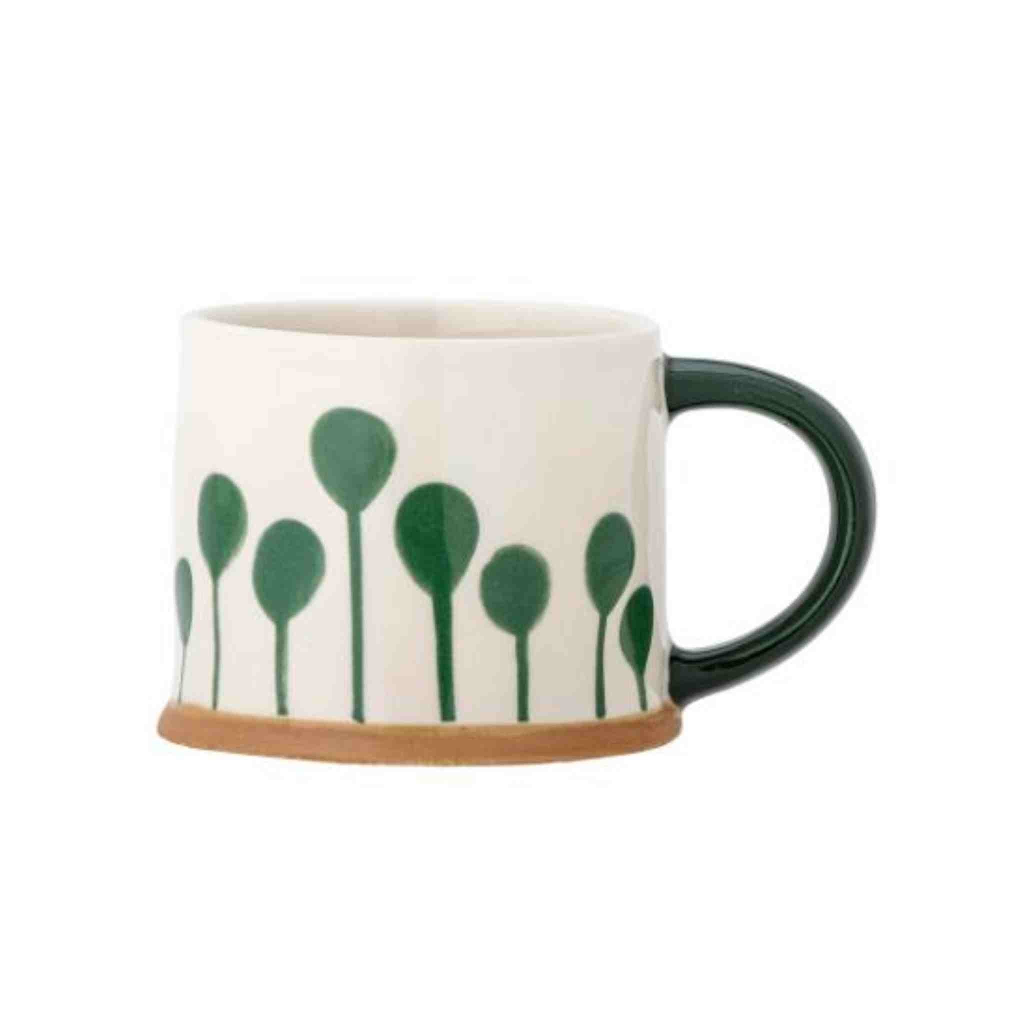 Linora Large Stoneware Mug | Green