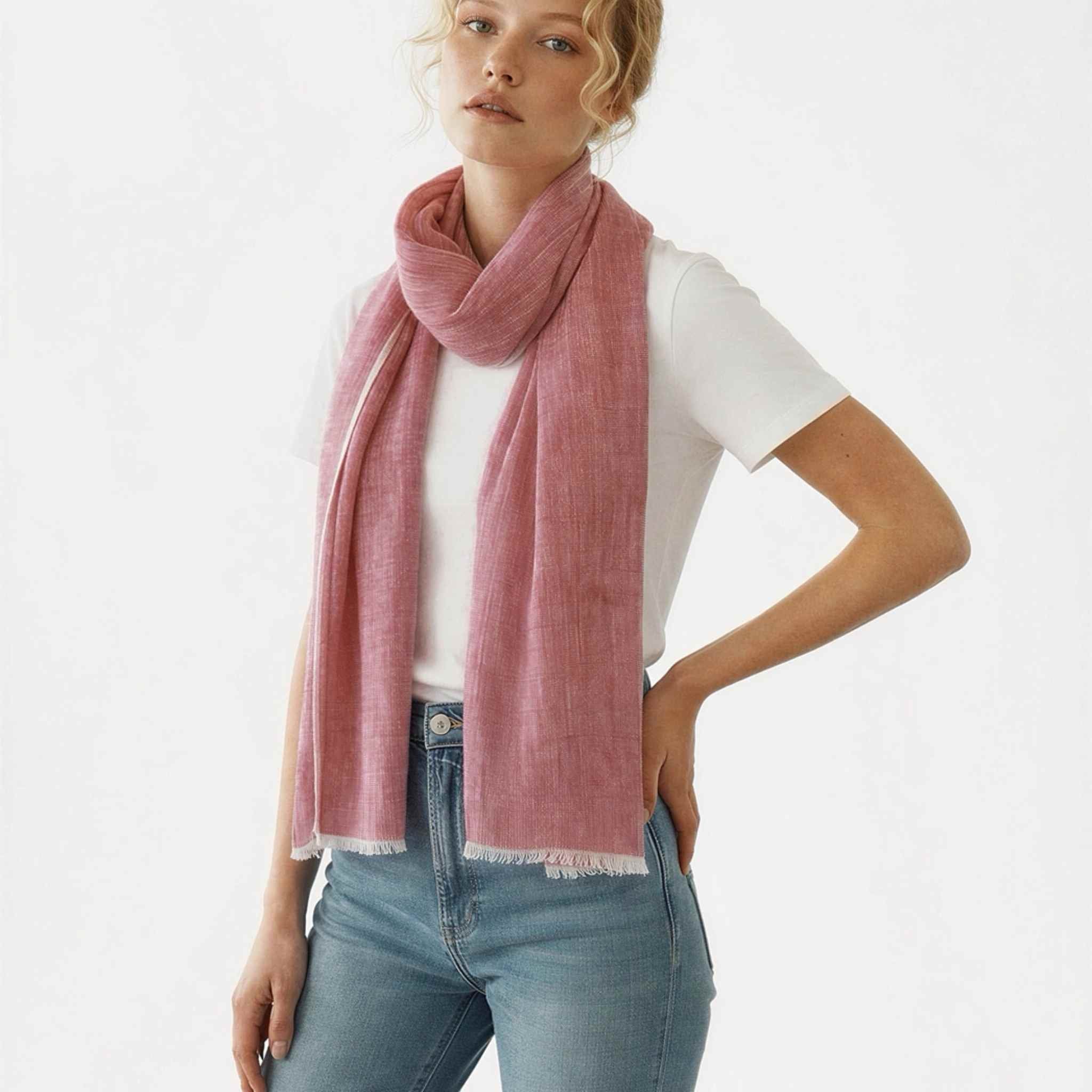 Hand Loomed Linen Scarf