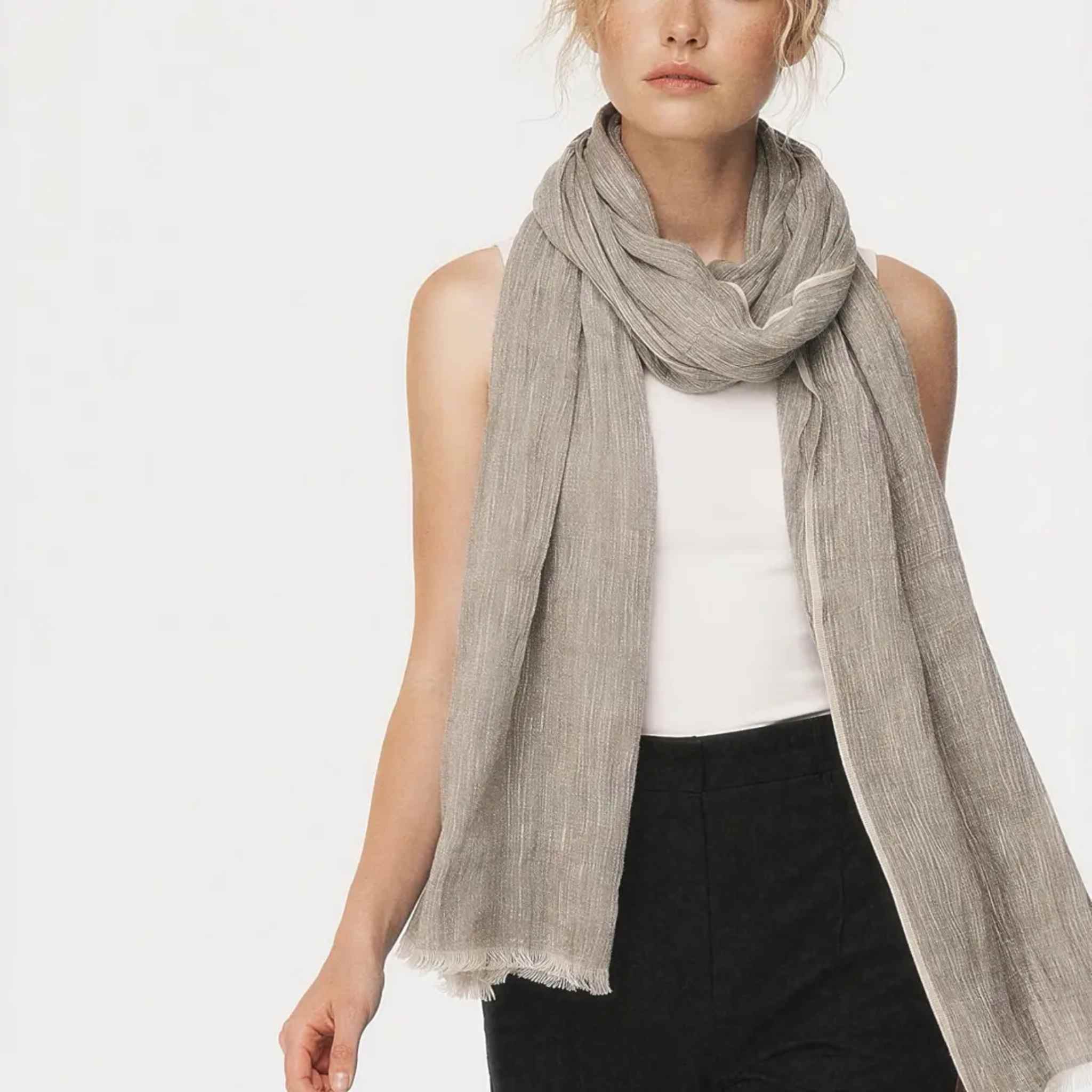 Hand Loomed Linen Scarf