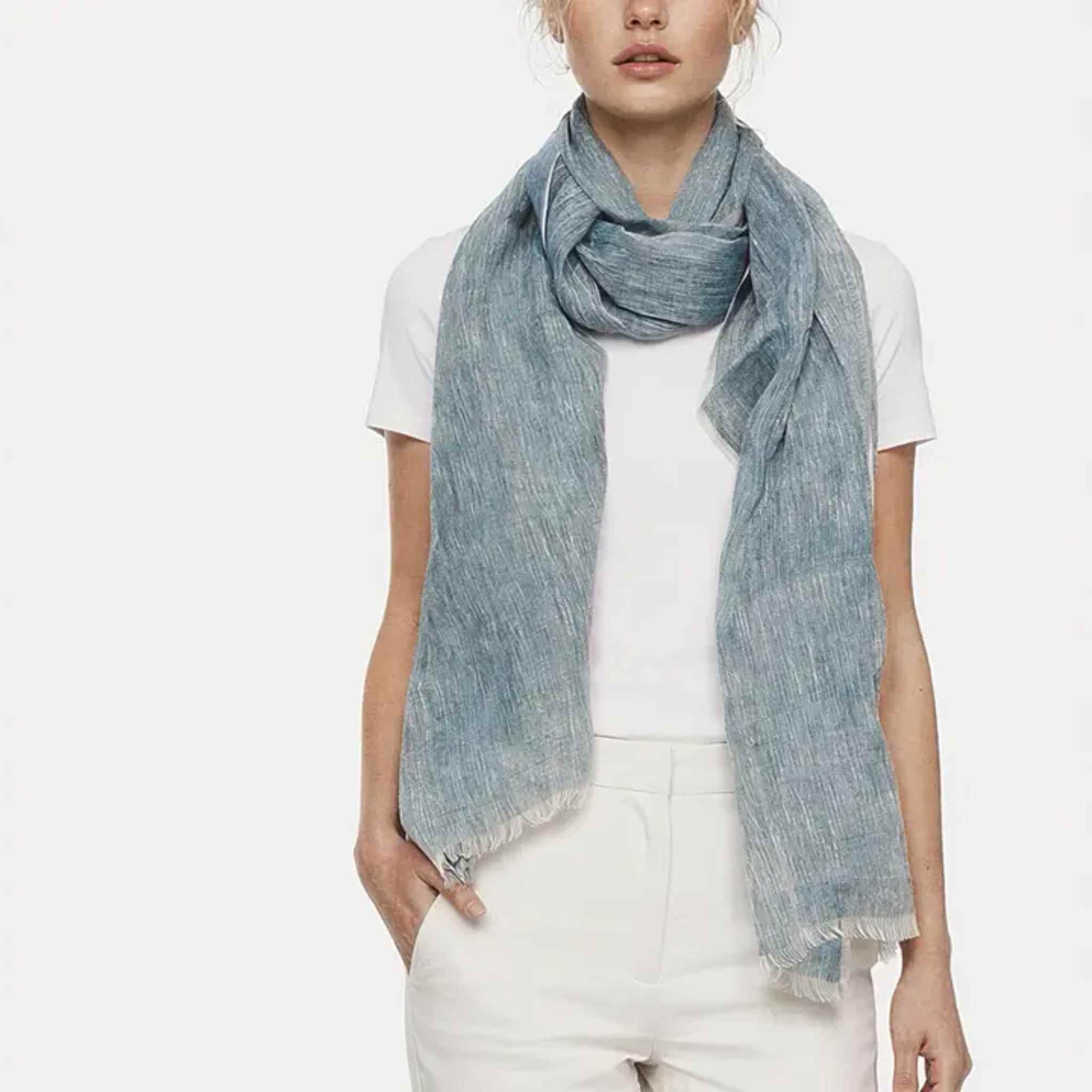 Hand Loomed Linen Scarf