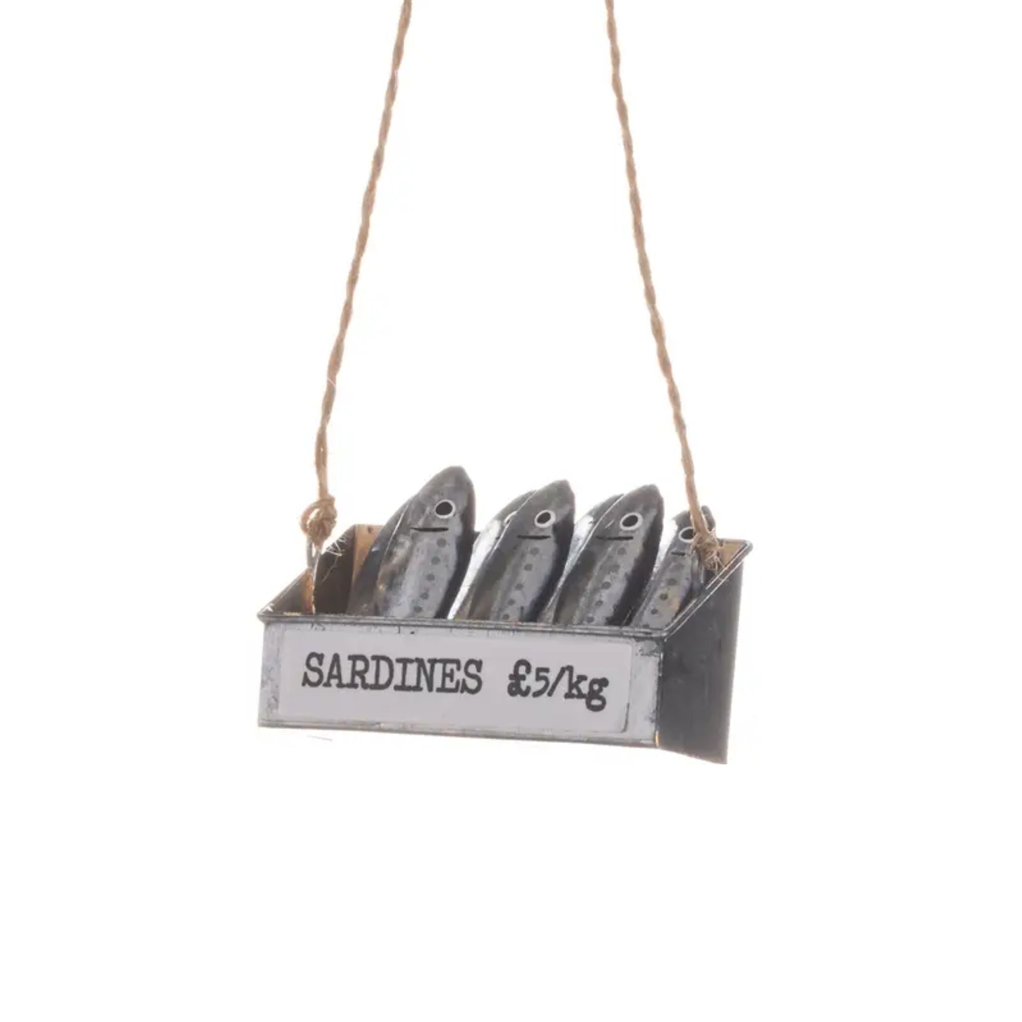 Hanging Crate of Sardines