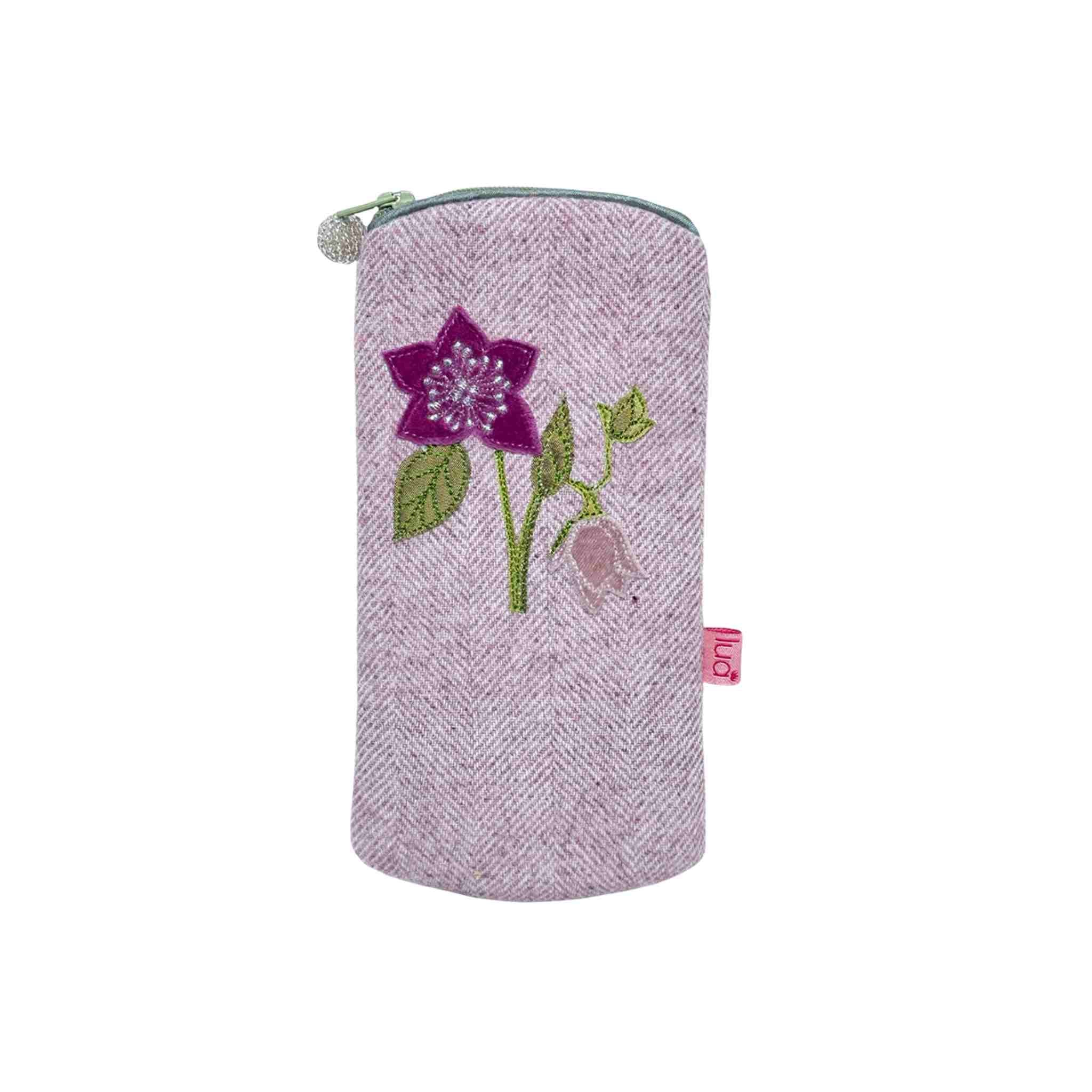 Hellebore Glasses Purse | Dusky Pink