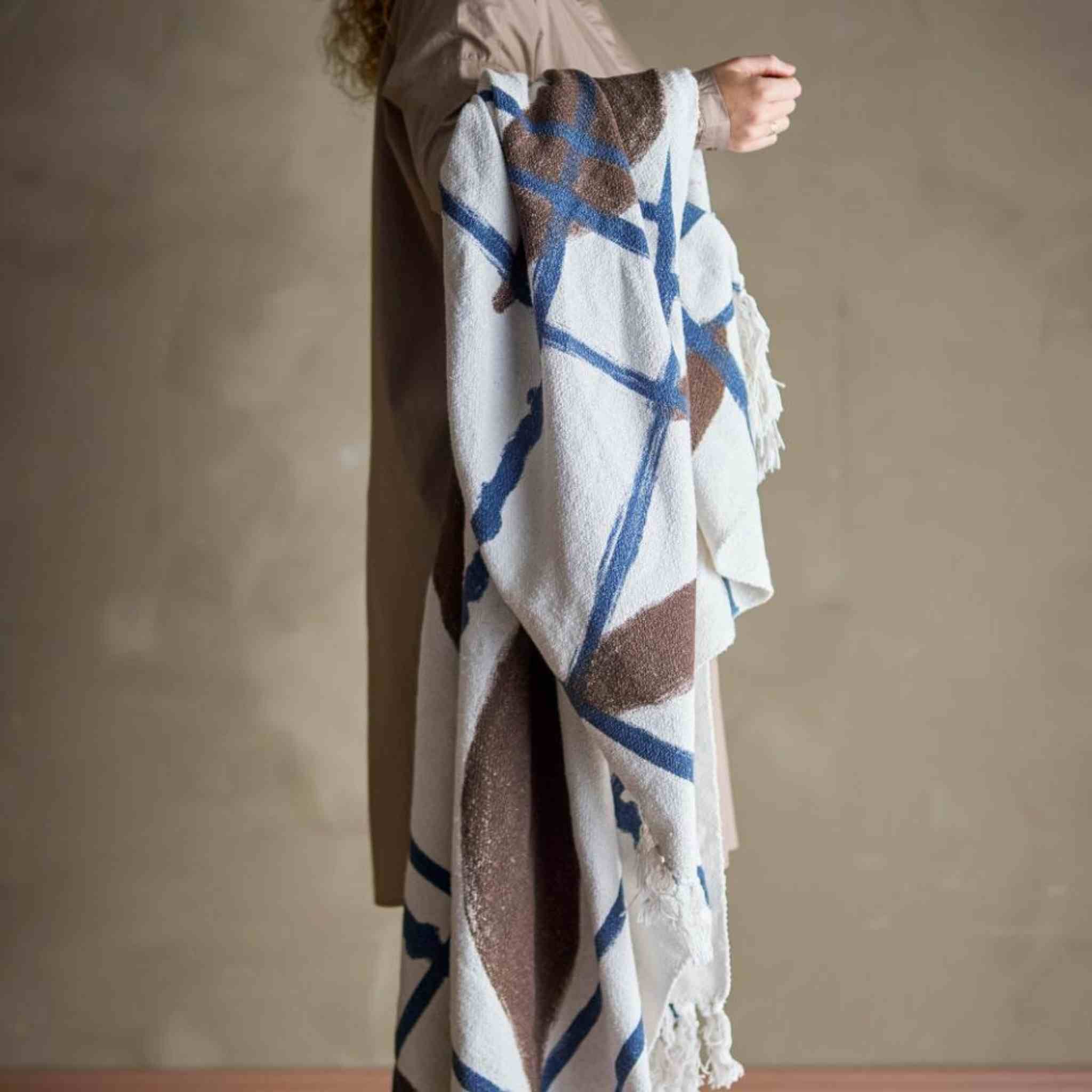 Imperia Print, Recycled Cotton Throw