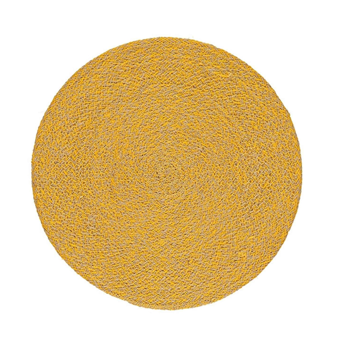 Indian Yellow Jute Placemats 27cm | Tied Set of 4