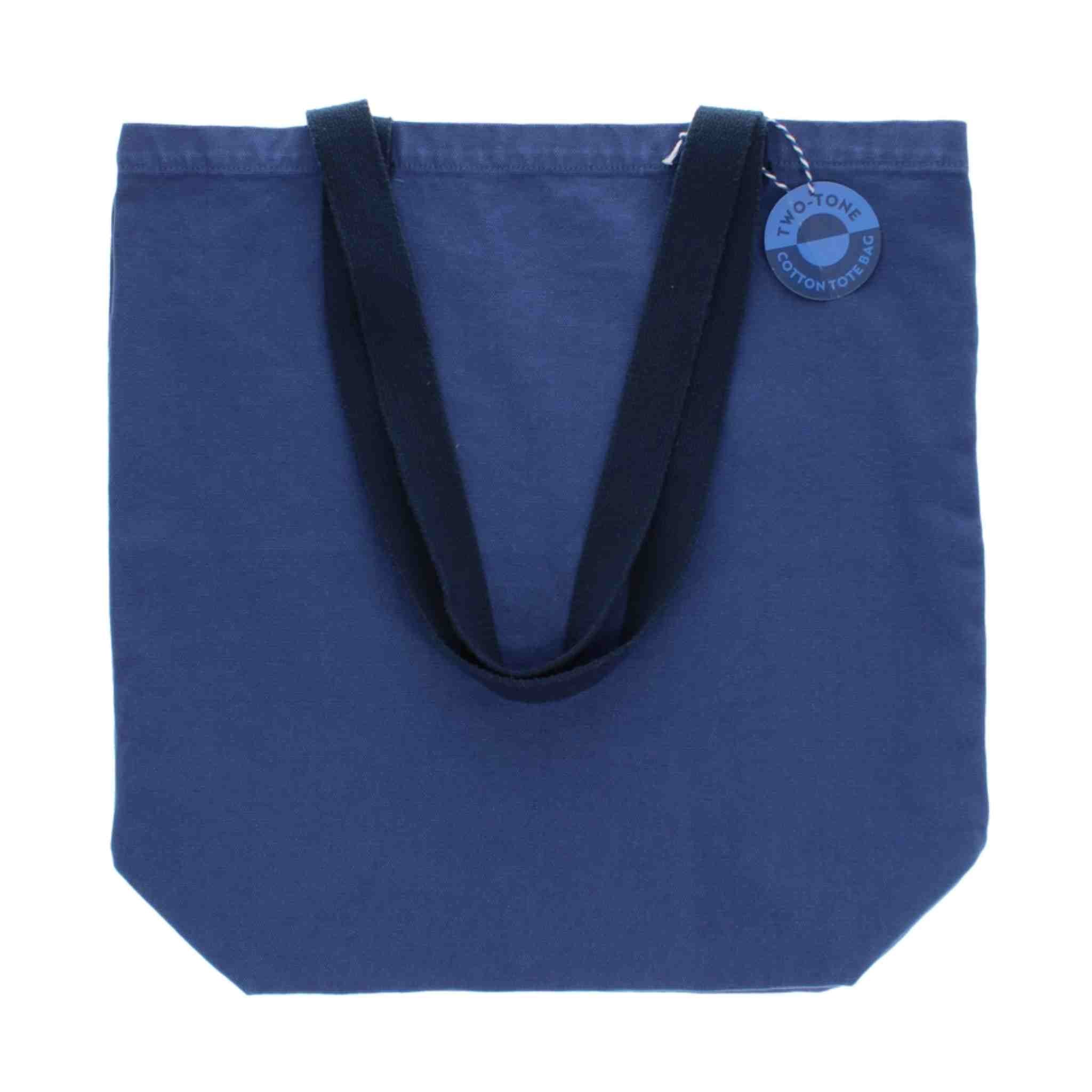 Indigo Blue Cotton Tote Bag