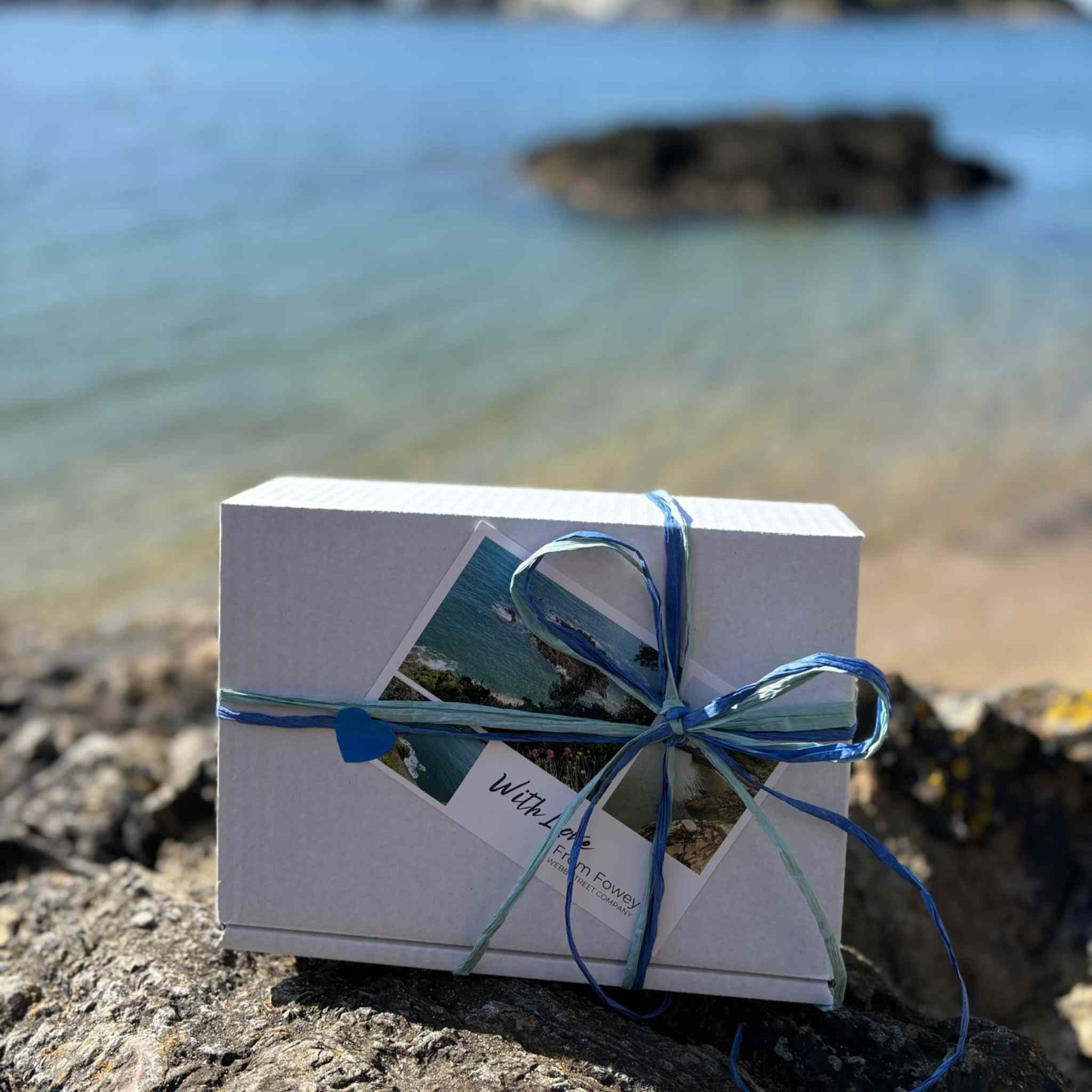 inis gift set packed in Fowey 