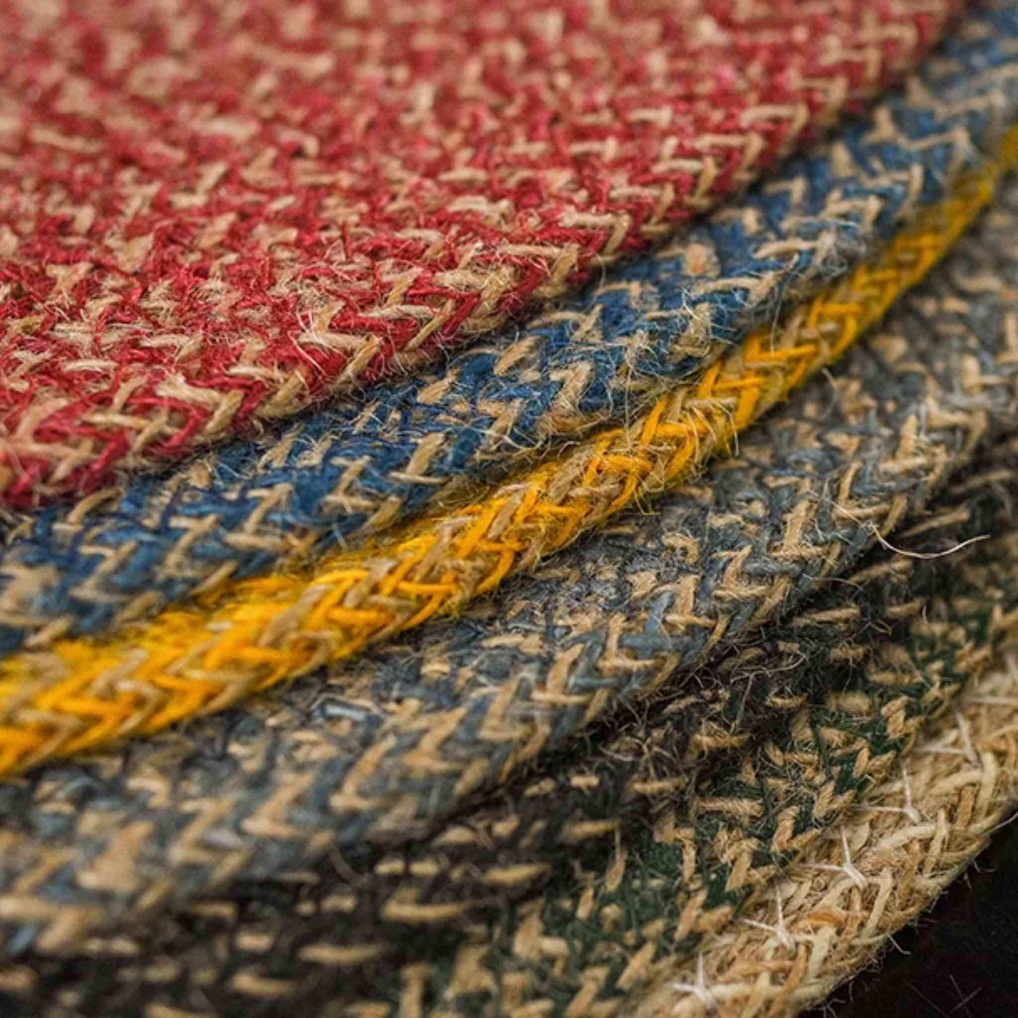 Olive Jute Placemats 27cm | Tied Set of 4