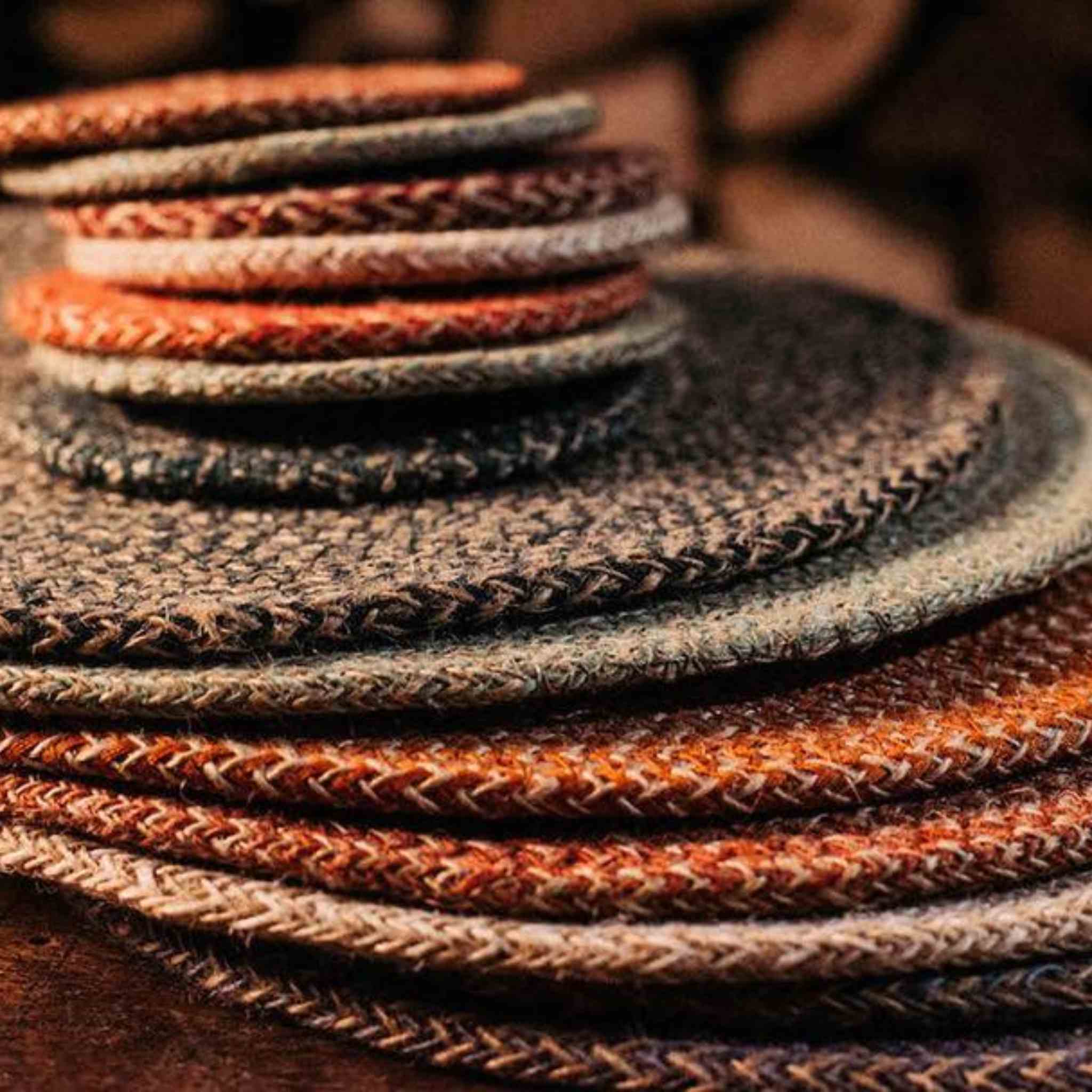 Olive Jute Placemats 27cm | Tied Set of 4