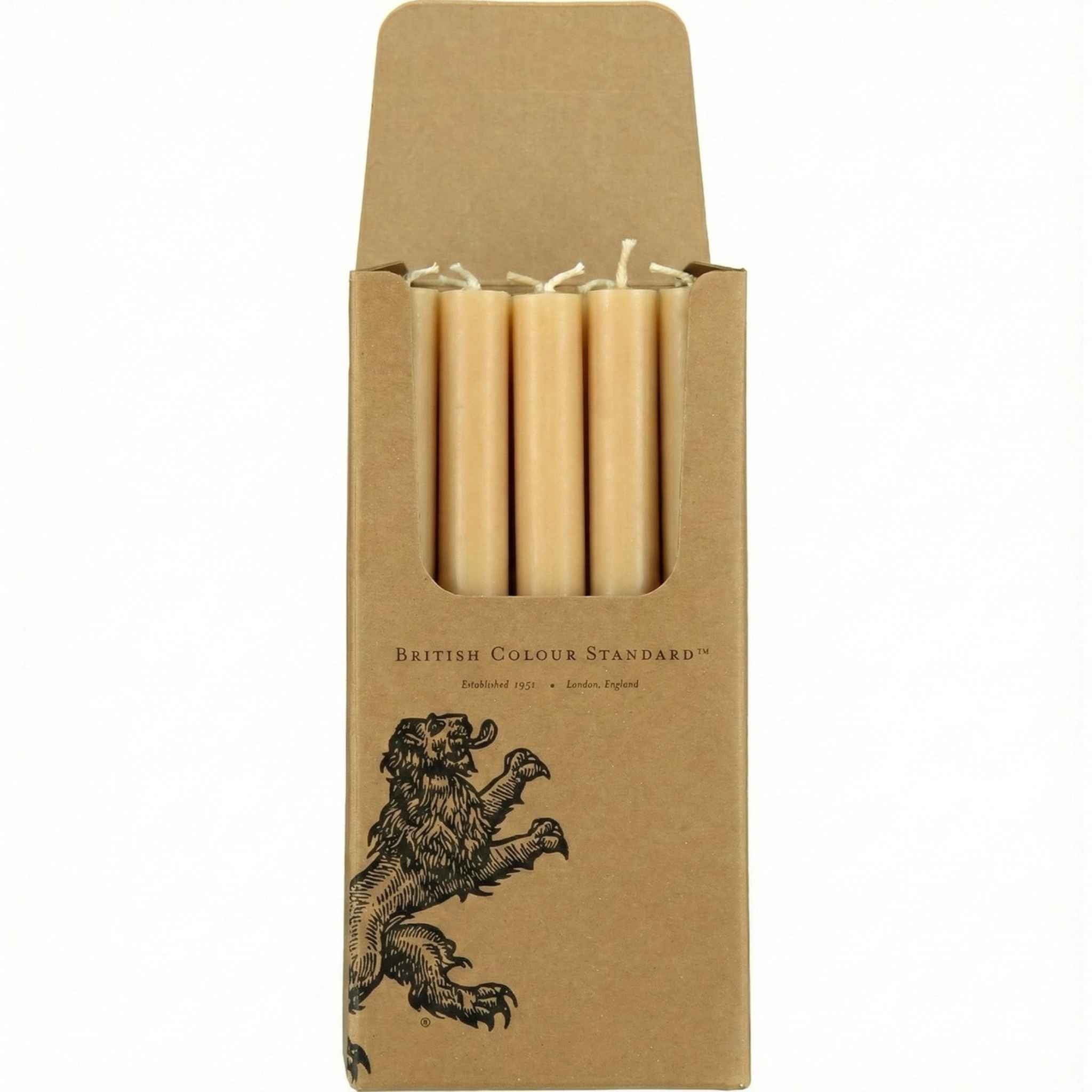 Khaki Brown Eco Dinner Candle