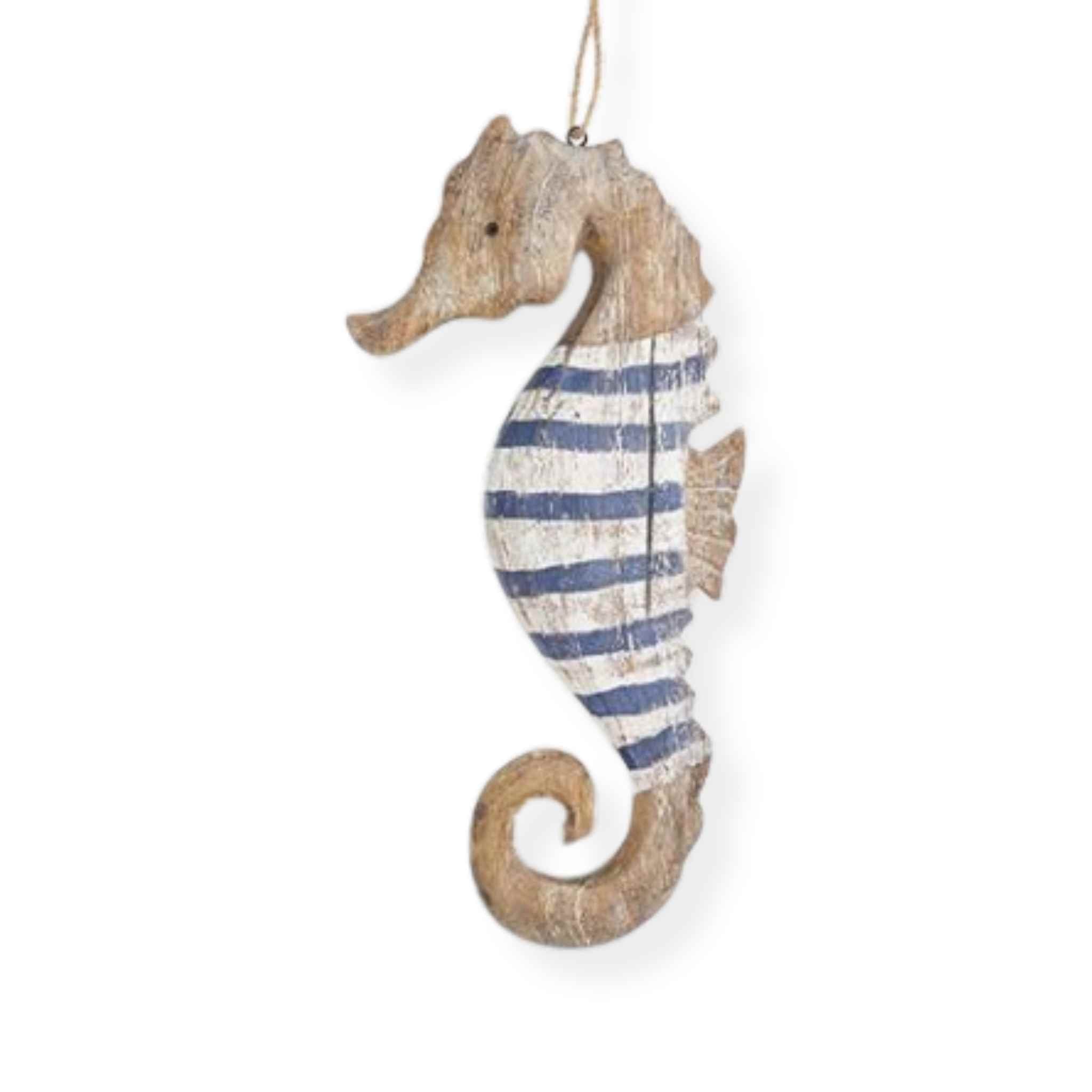 Large Striped Seahorse Hanging Decoration