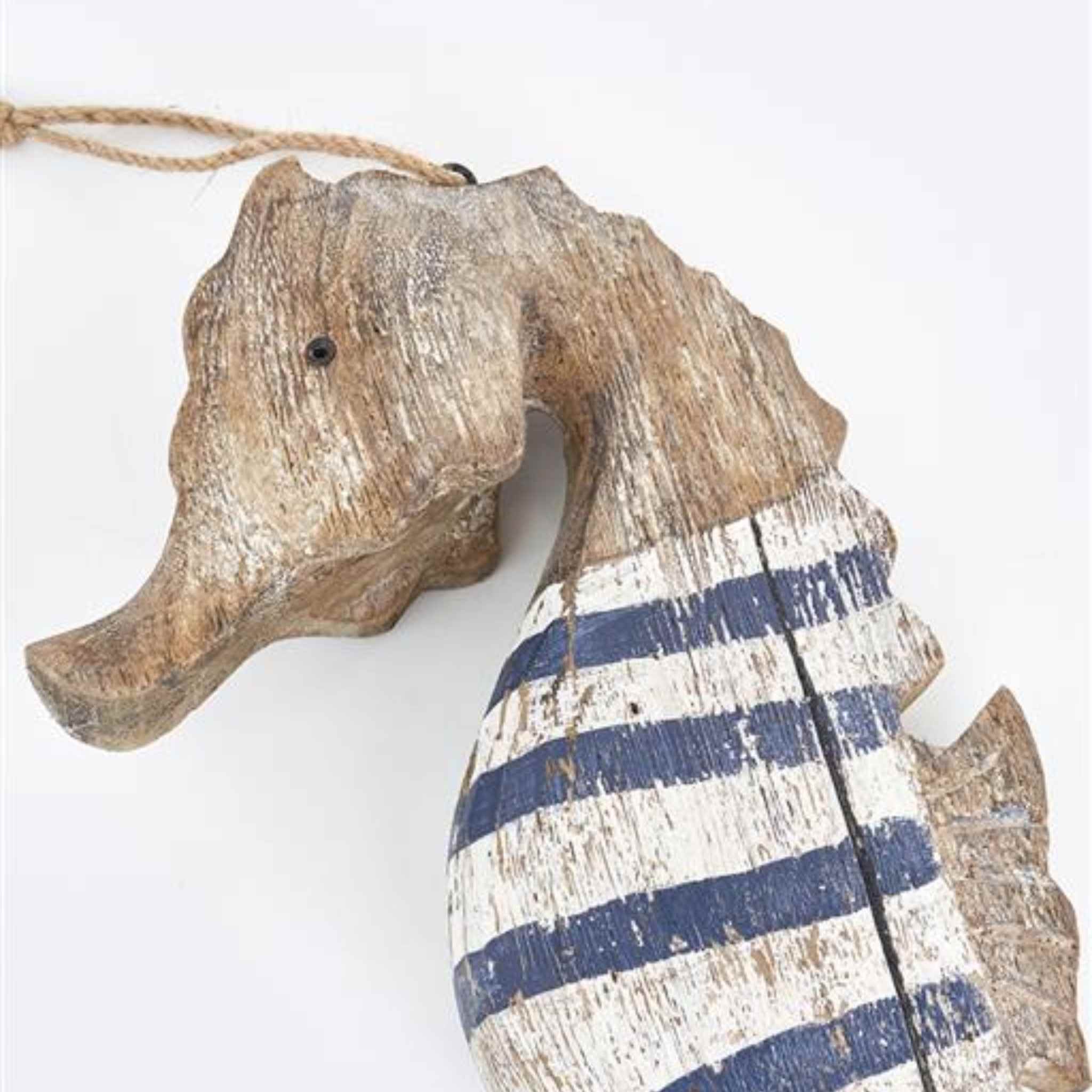Large Striped Seahorse Hanging Decoration