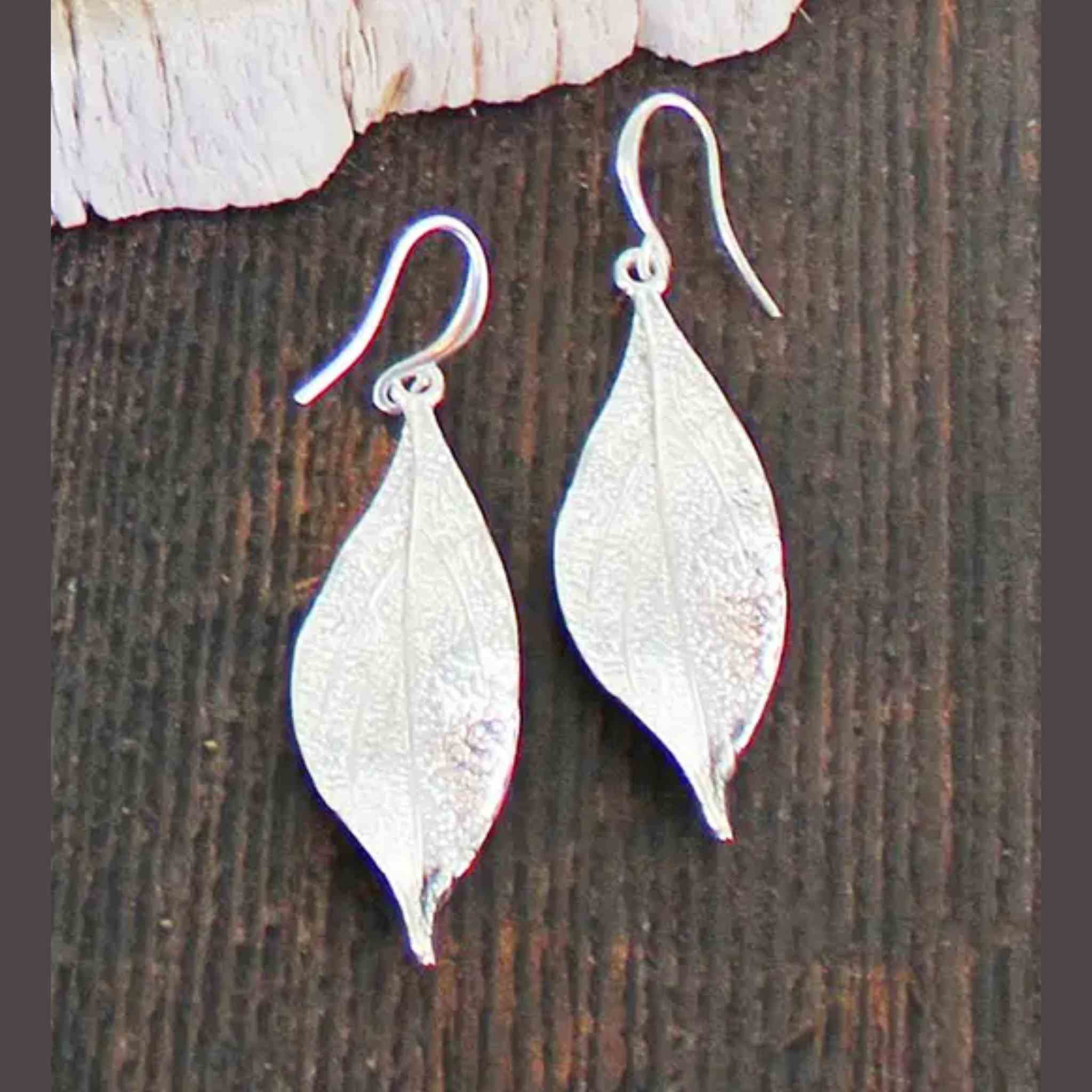 Leaf Earrings | Silver-Plate