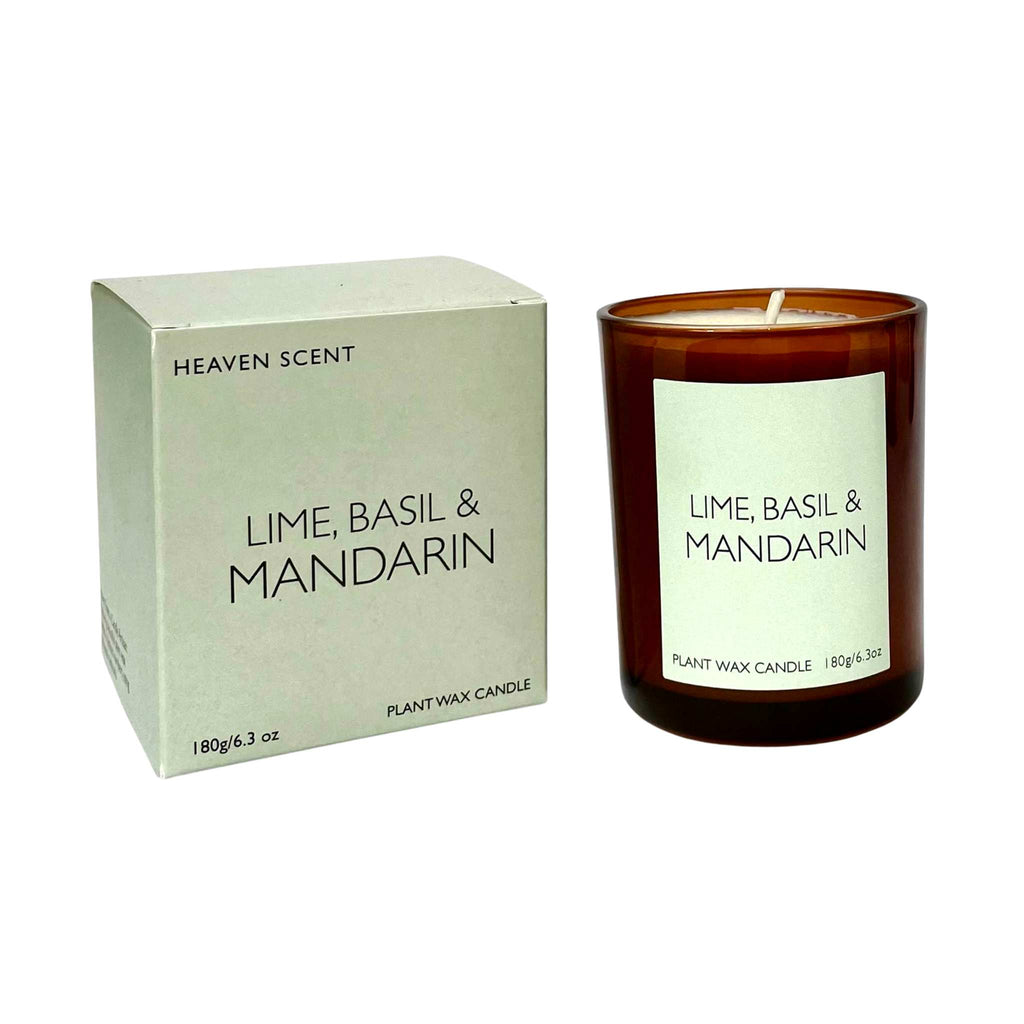 Lime Basil and Mandarin scented candle