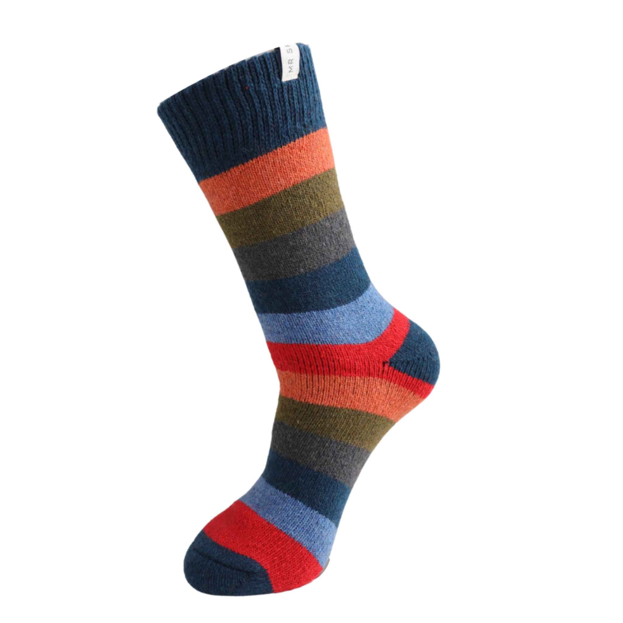 Men's Thick 'Striped' Socks | Olive
