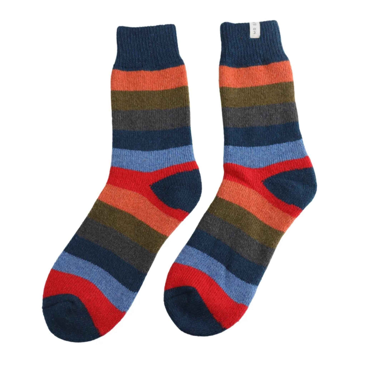 Men's Thick 'Wide Stripes' Socks | Teal