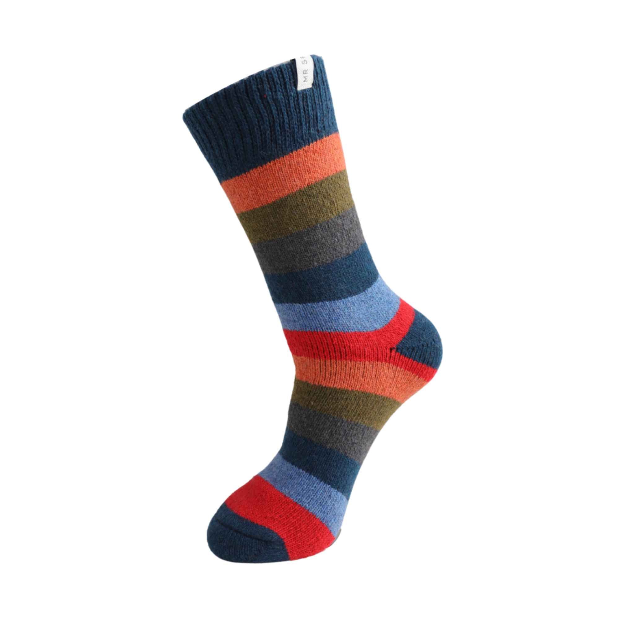 Men's Thick 'Wide Stripes' Socks | Teal
