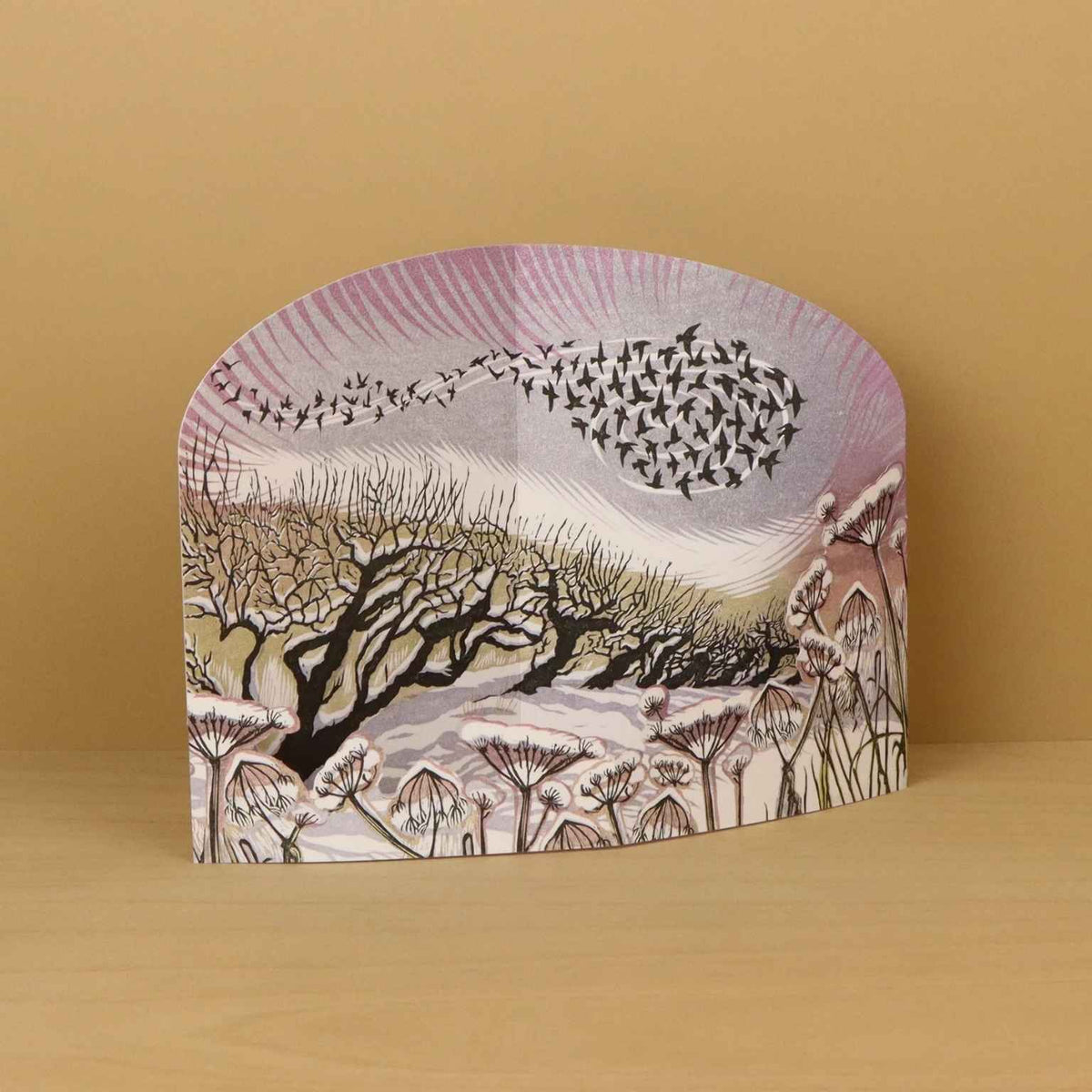 Midwinter Starlings | Die-Cut Card